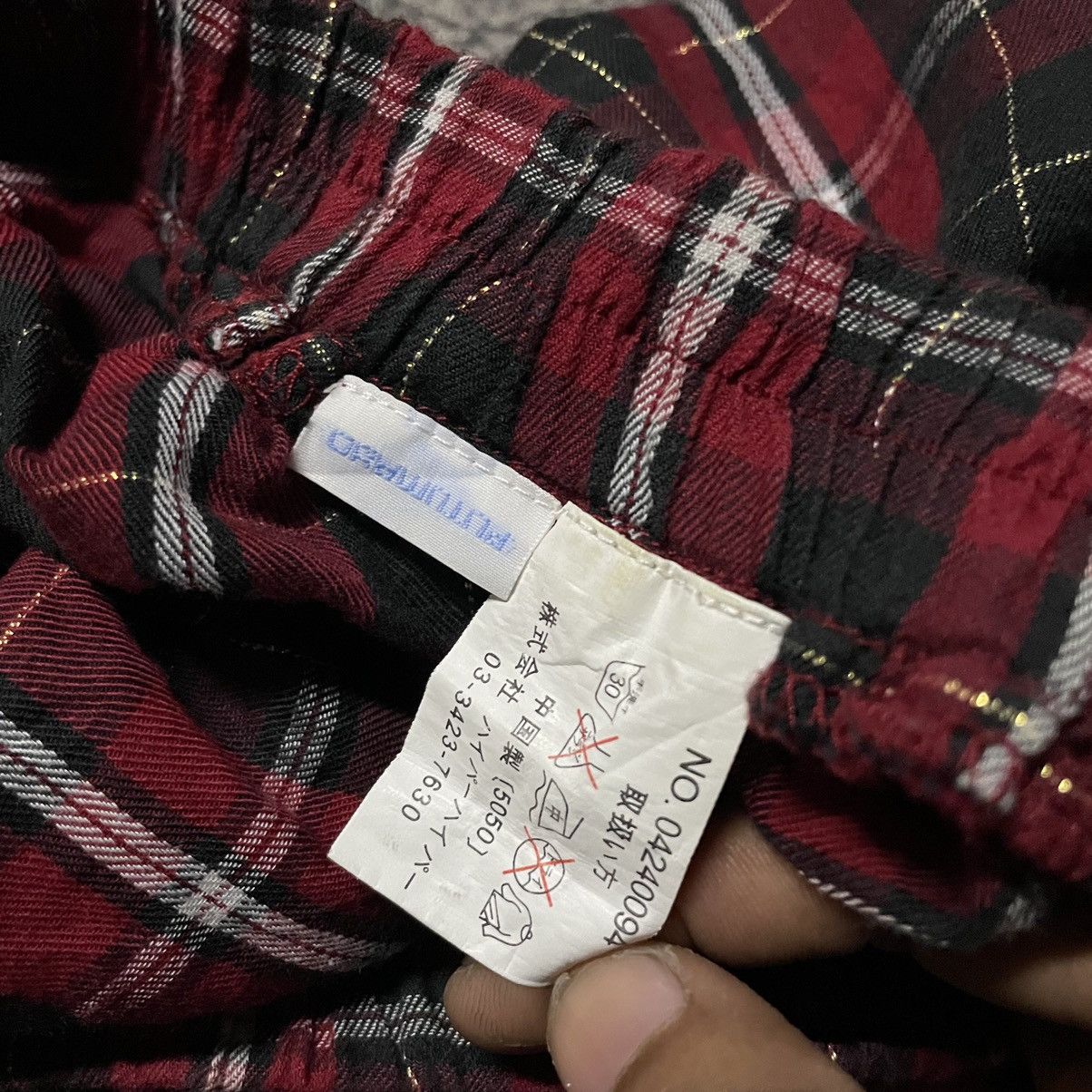Japanese Brand × Seditionaries 💥Archive💥- PUTUMAYO Plaid Red Tartan Asymmectrical Skirt Size 28" / US 6 / IT 42 - 7 Thumbnail