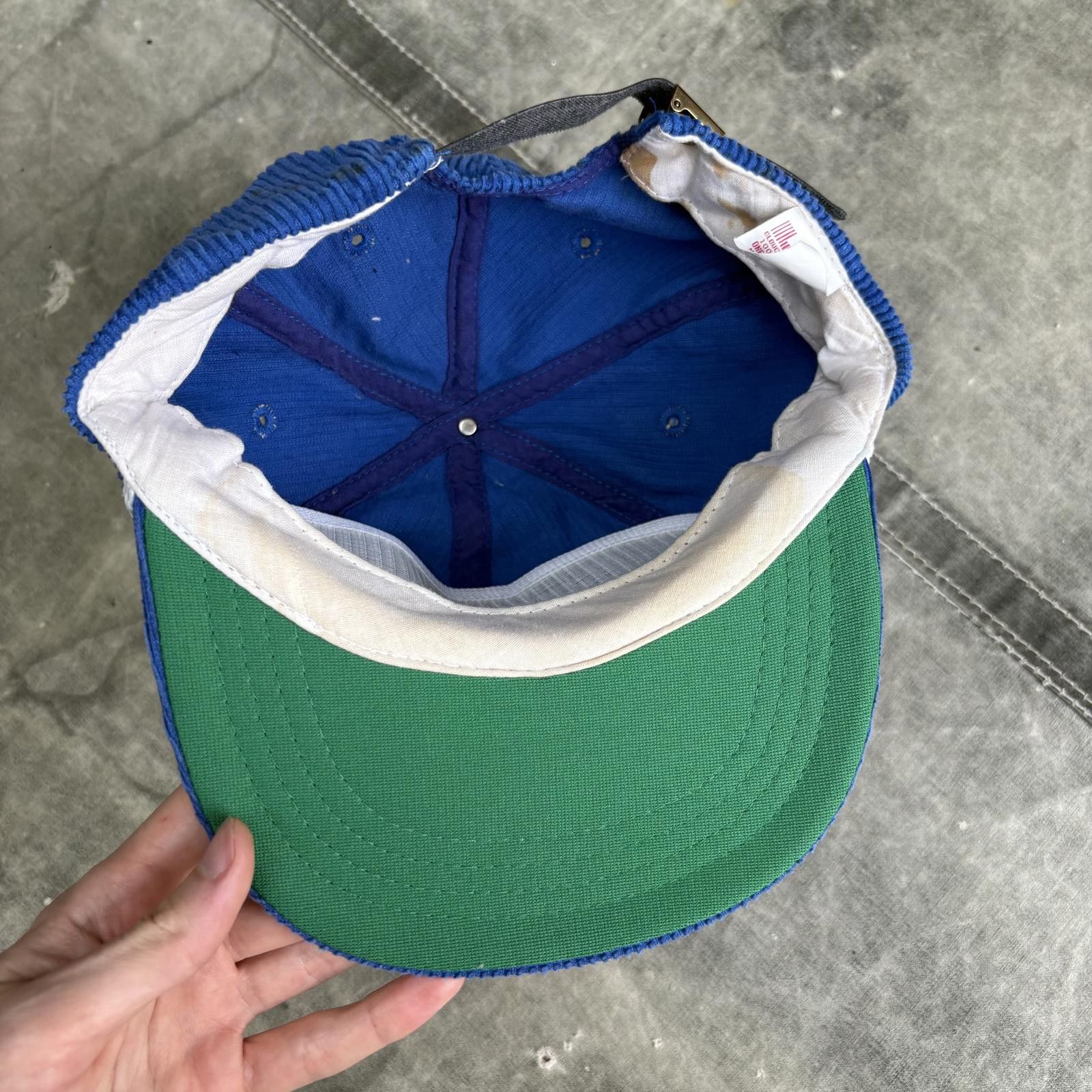 Vintage Vintage 80s Corduroy Miller Lite Beer NASTAR Ski Rope Hat Size ONE SIZE - 3 Thumbnail