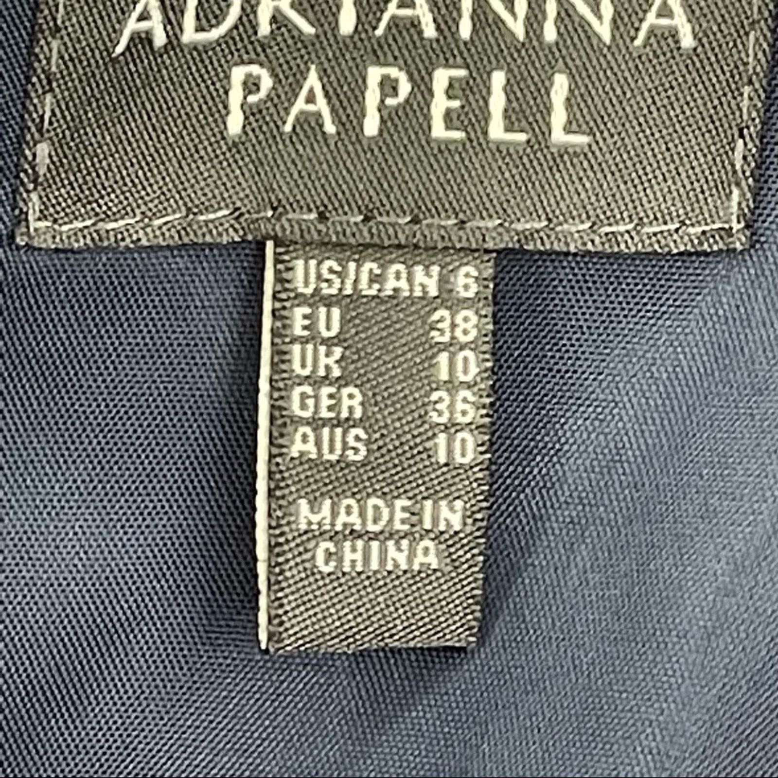 Adrianna Papell Adrianna Papell Dark Blue Embellished Waist Dress Size 6 Size M / US 6-8 / IT 42-44 - 4 Thumbnail