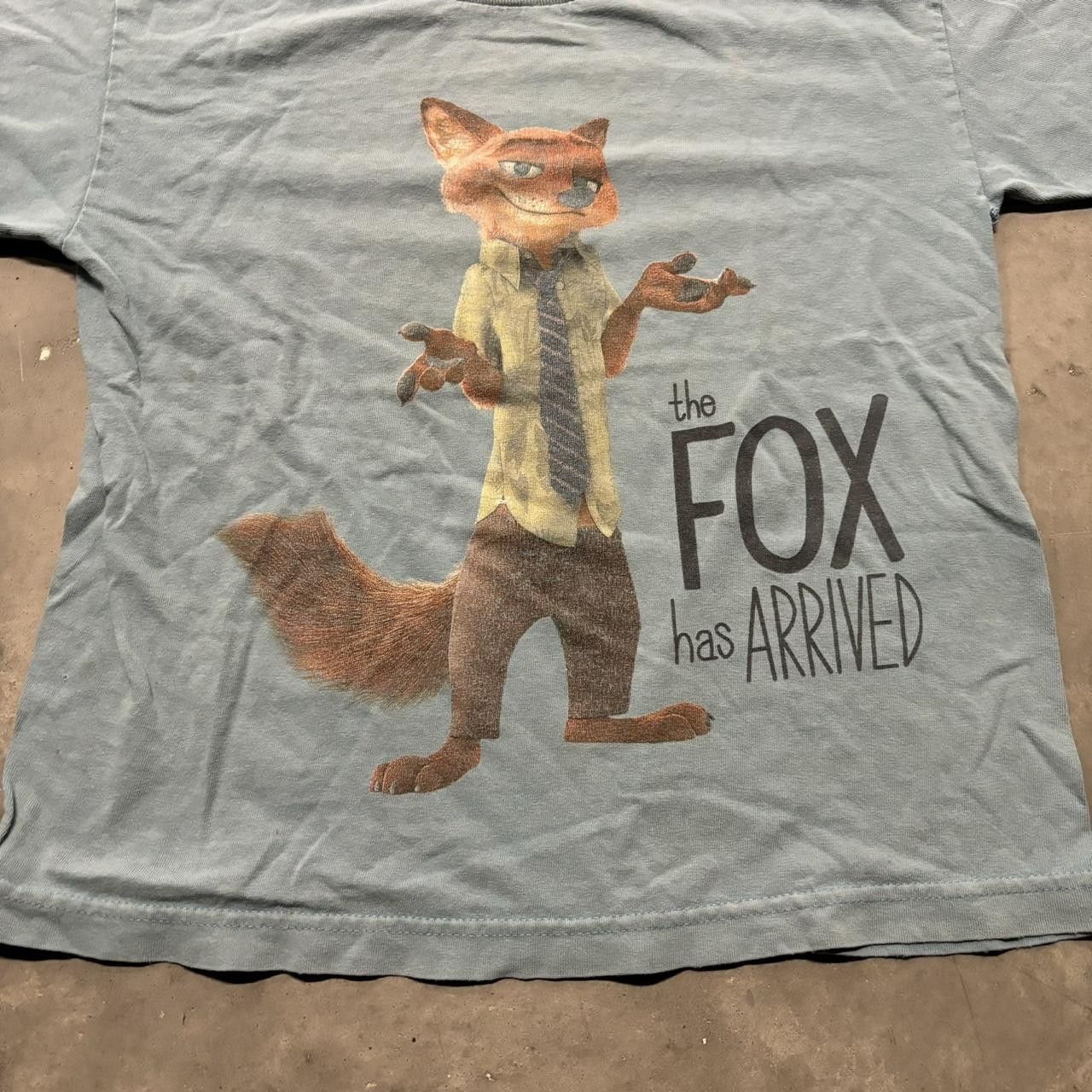Disney × Vintage Crazy Vintage Y2K/2000s Cute Light Blue Disney Zootopia Baby Tee! Size XS / US 0-2 / IT 36-38 - 2 Thumbnail