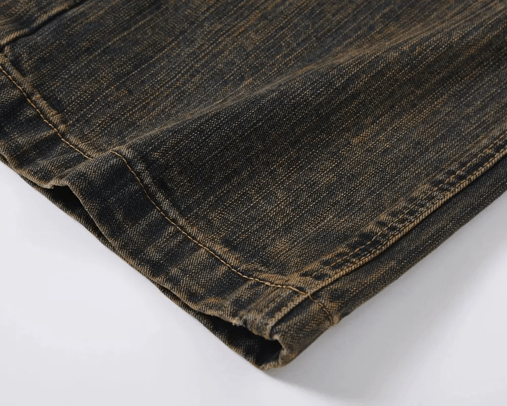 Japanese Brand × Vintage High street retro vintage faded mud straight leg jeans pants Size US 32 / EU 48 - 7 Thumbnail