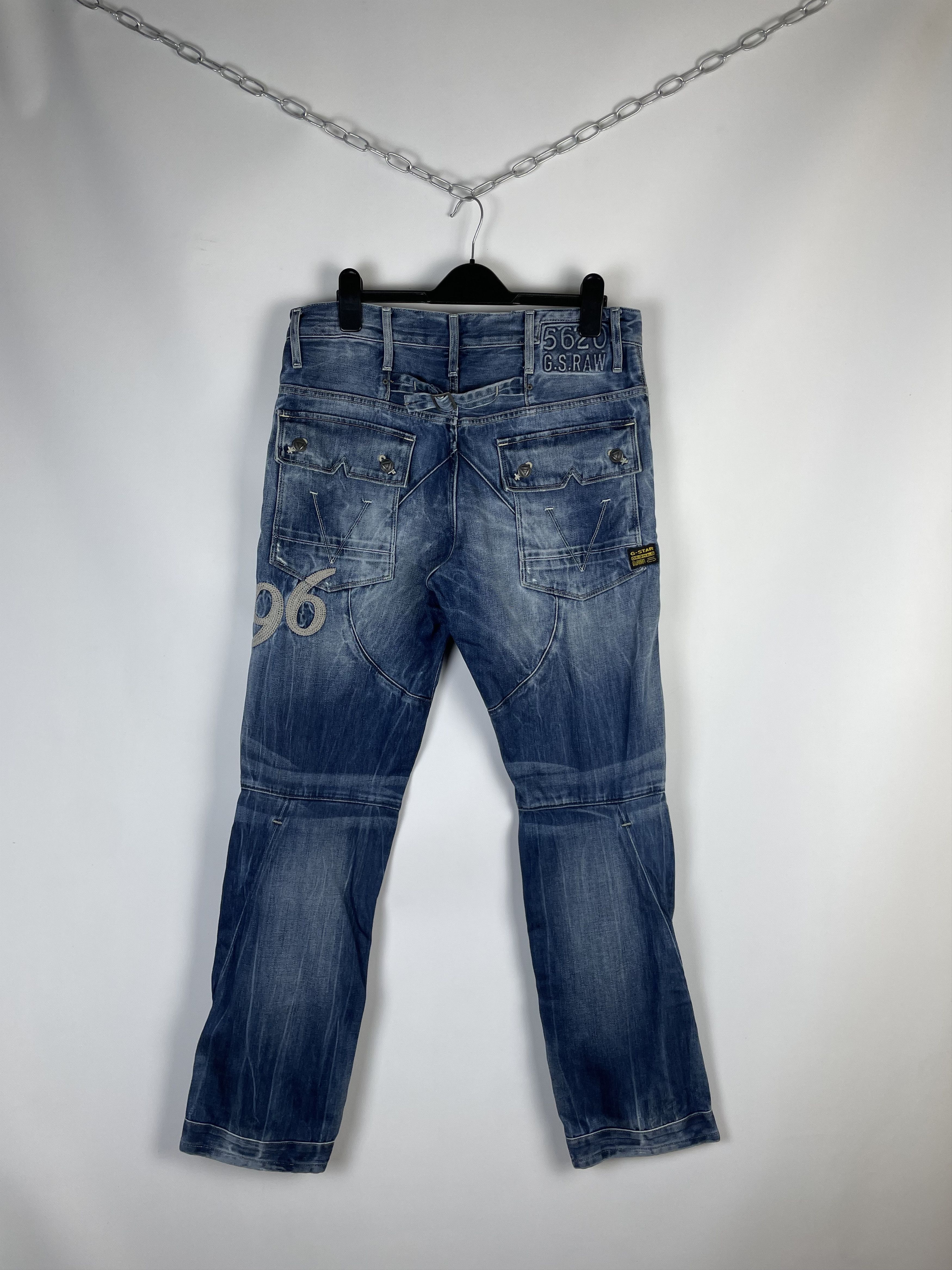 G-Star Vintage G-Star Raw 96 Pants Double Knee Jeans Size US 33 - 1 Thumbnail