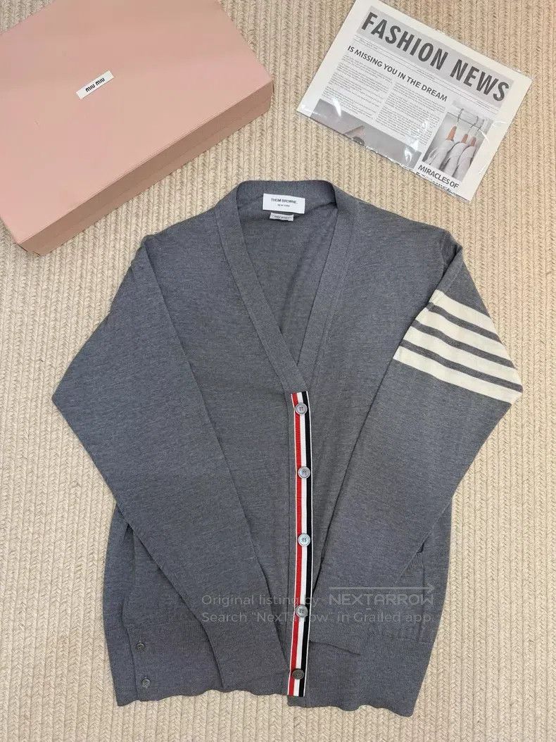 Thom Browne Thom Browne Grey Sweater Size US XXL / EU 58 / 5 - 1 Thumbnail