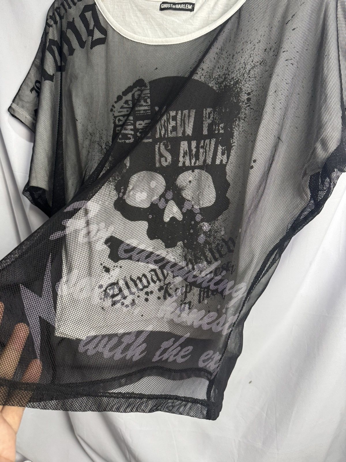 Japanese Brand Gothic Punk Skulls Poem Ghost Of Harlem Tees Size US M / EU 48-50 / 2 - 4 Thumbnail