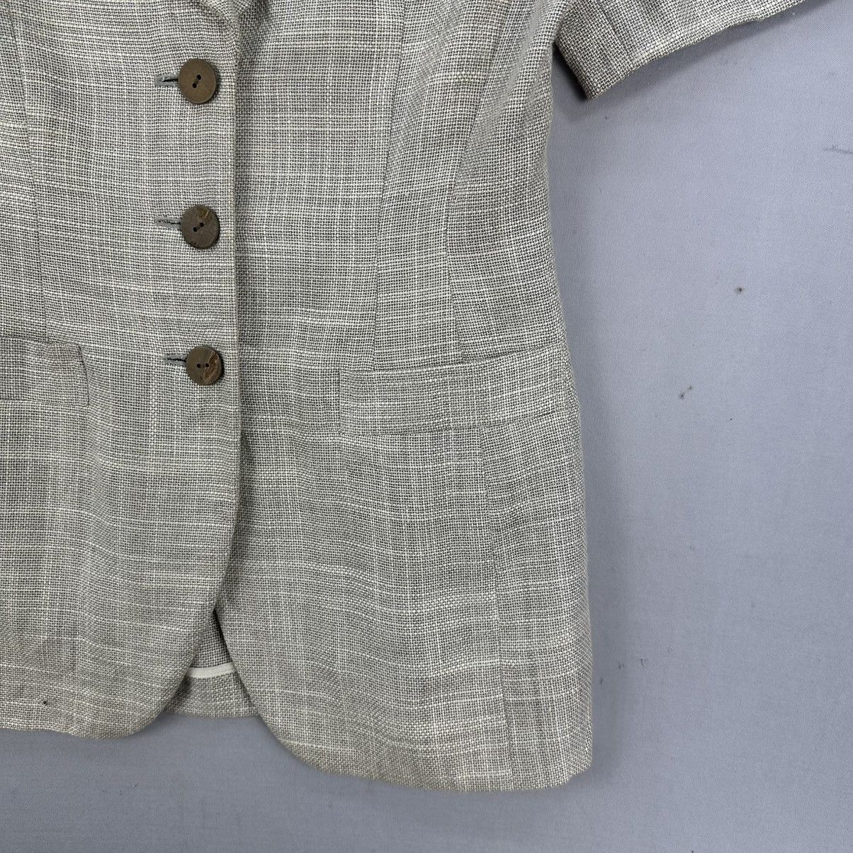 George Vintage 90's Georges Rech Paris Women Shortsleeve Blazer Size S / US 4 / IT 40 - 3 Thumbnail