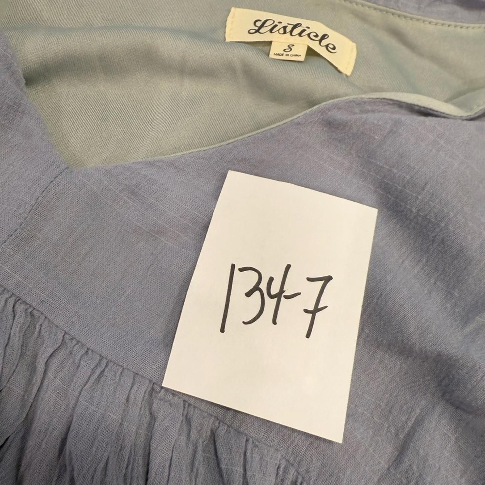 Other Listicle light blue mini dress with gray undertones SZ SM Size S / US 4 / IT 40 - 11 Thumbnail