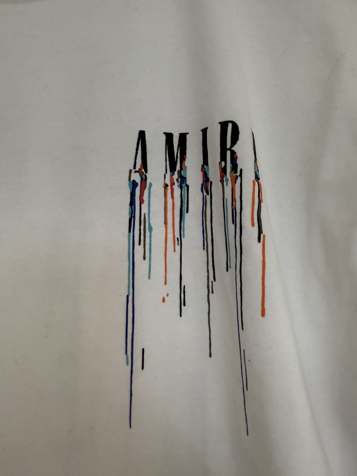 Amiri Amiri Paint Drip Logo Crewneck T-Shirt Size US M / EU 48-50 / 2 - 4 Thumbnail