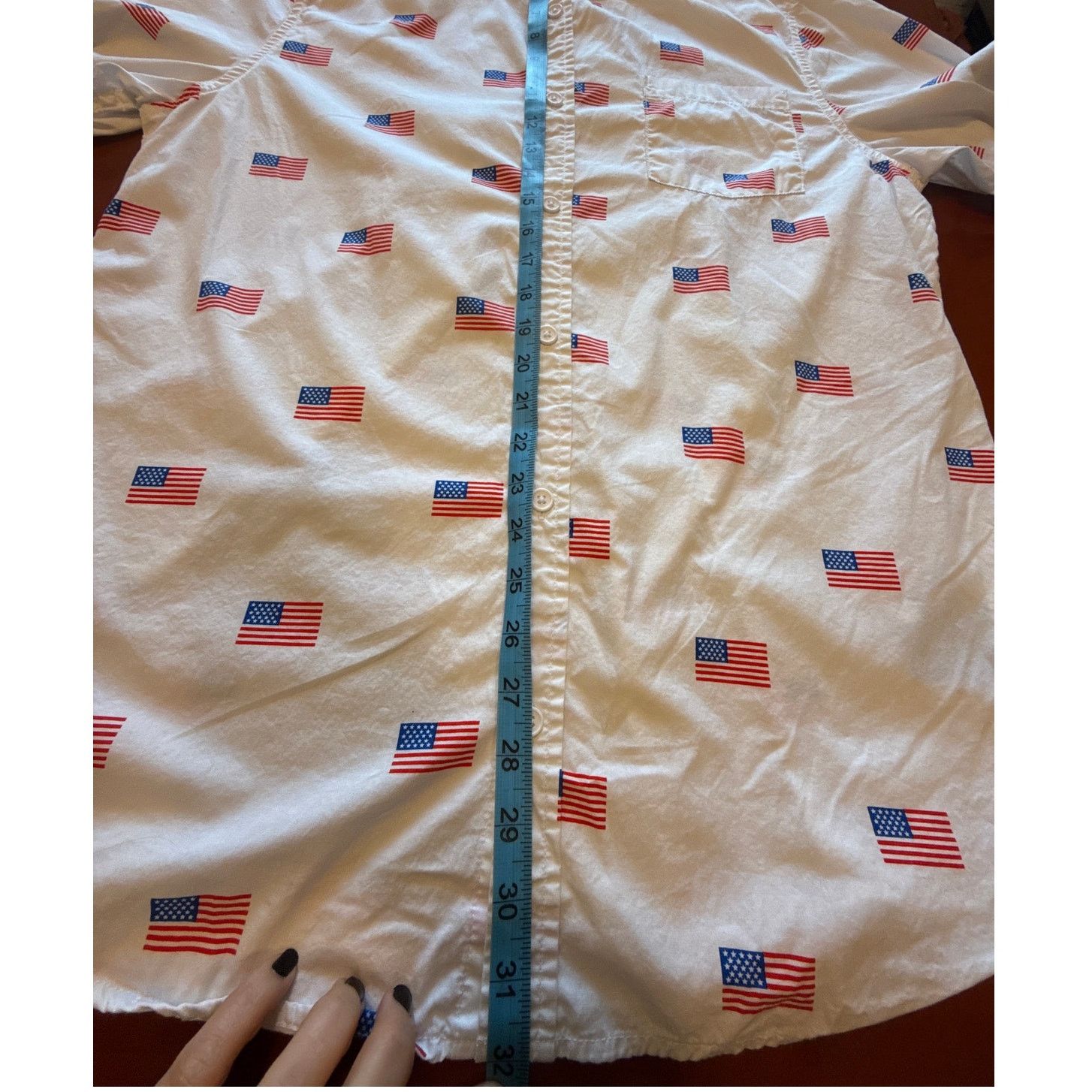 Mad Engine Mad Engine Mens American Flag Casual Button Down L USA Size US L / EU 52-54 / 3 - 6 Thumbnail