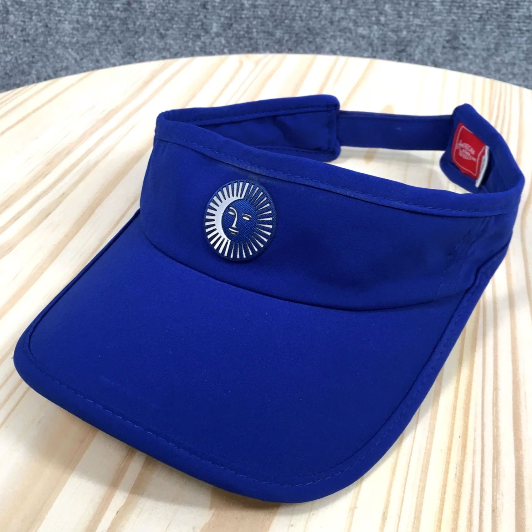American Needle American Needle Visor Cap Hat Summer Sun Patch Logo Mens One Size Royal Blue Size ONE SIZE - 2 Thumbnail