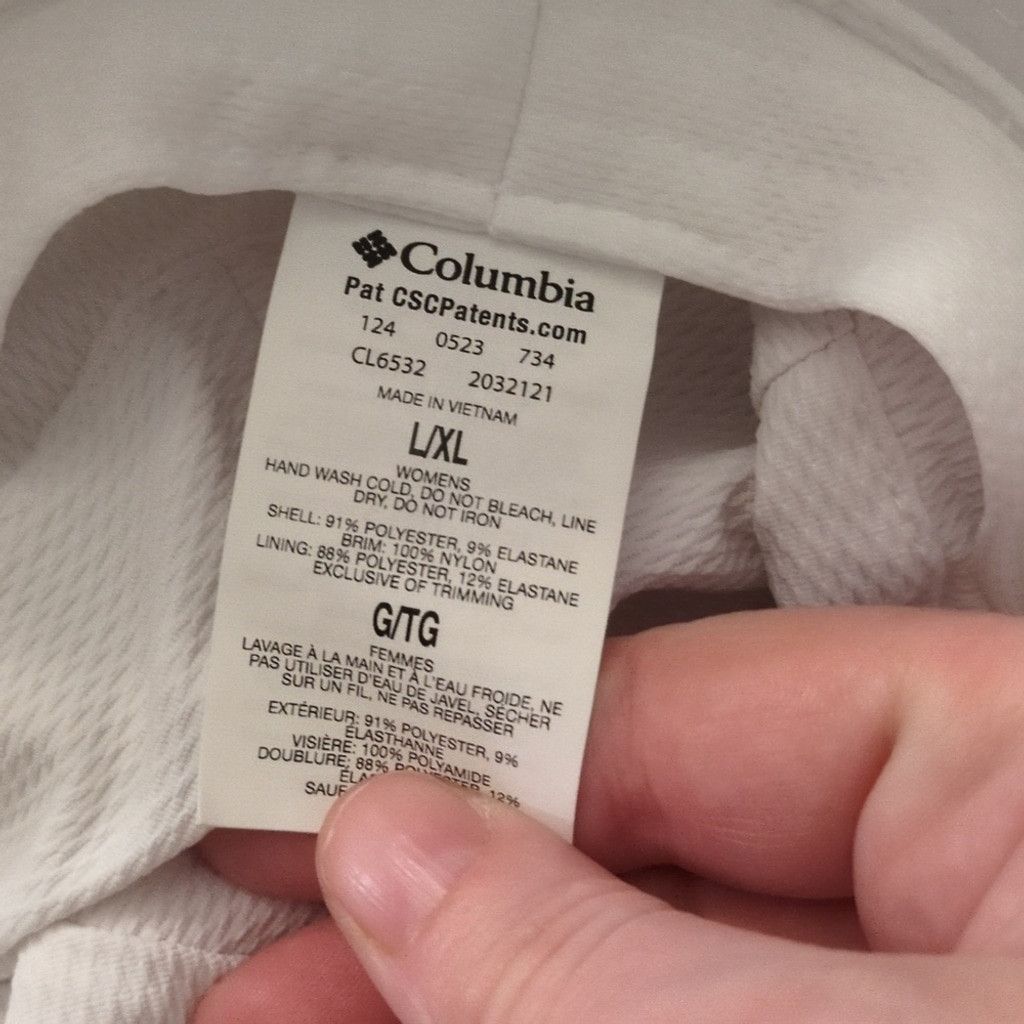 Columbia Columbia white omni shade pleasant Creek sin hat L/XL Size ONE SIZE - 2 Thumbnail