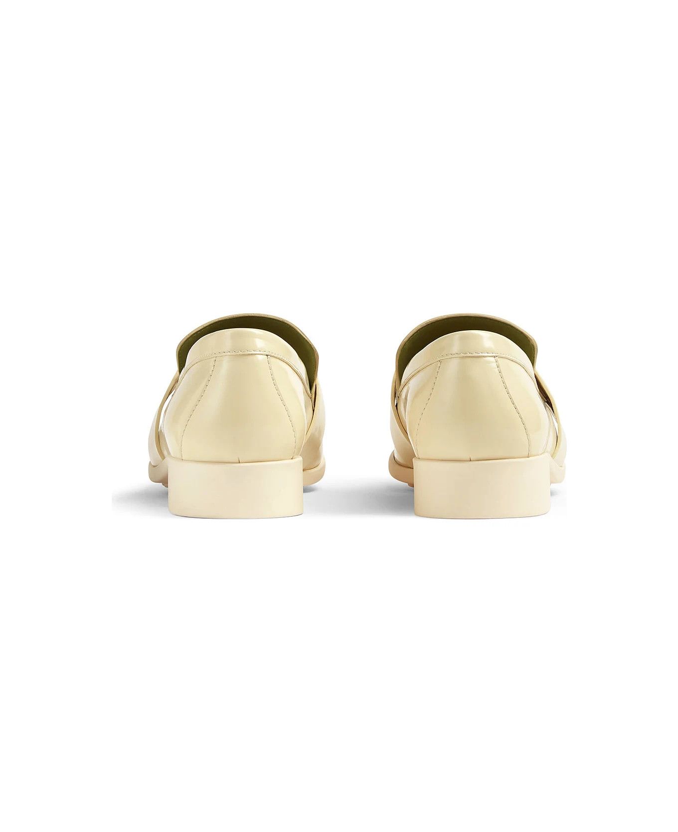 Bottega Veneta o1n1vont0625 Monsieur Mocassin Calfskin Loafers in Butter Size US 6.5 / IT 36.5 - 3 Thumbnail