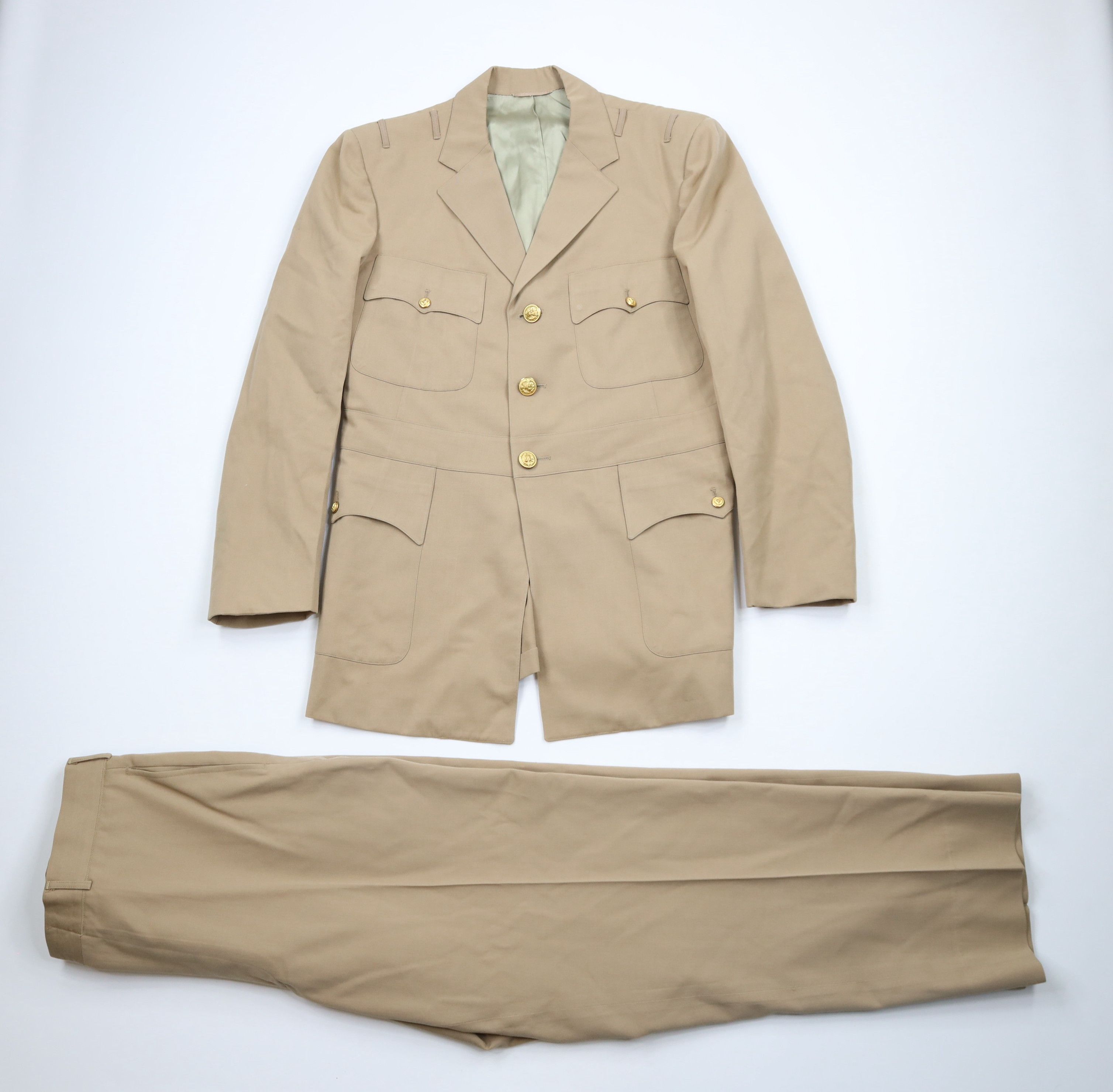 Sears × Vintage Vintage 50s 60s Korean War Sears Wool Military Uniform Suit Size 42R - 2 Thumbnail