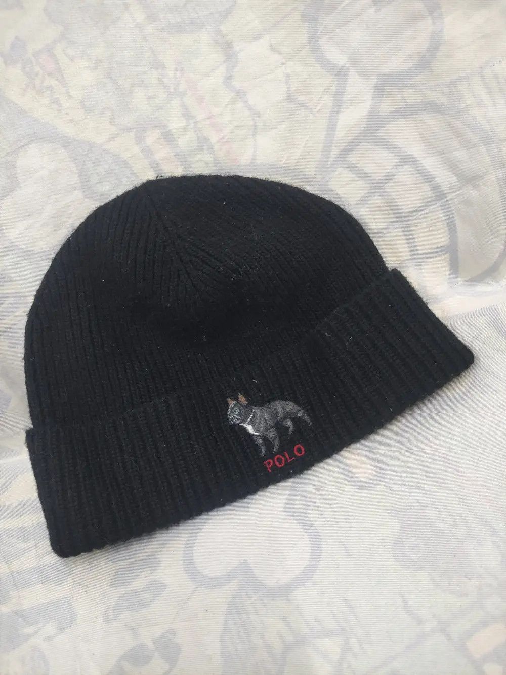Polo Ralph Lauren POLO RALPH LAUREN FRENCH BULLDOG WINTER BEANIE Size ONE SIZE - 2 Thumbnail