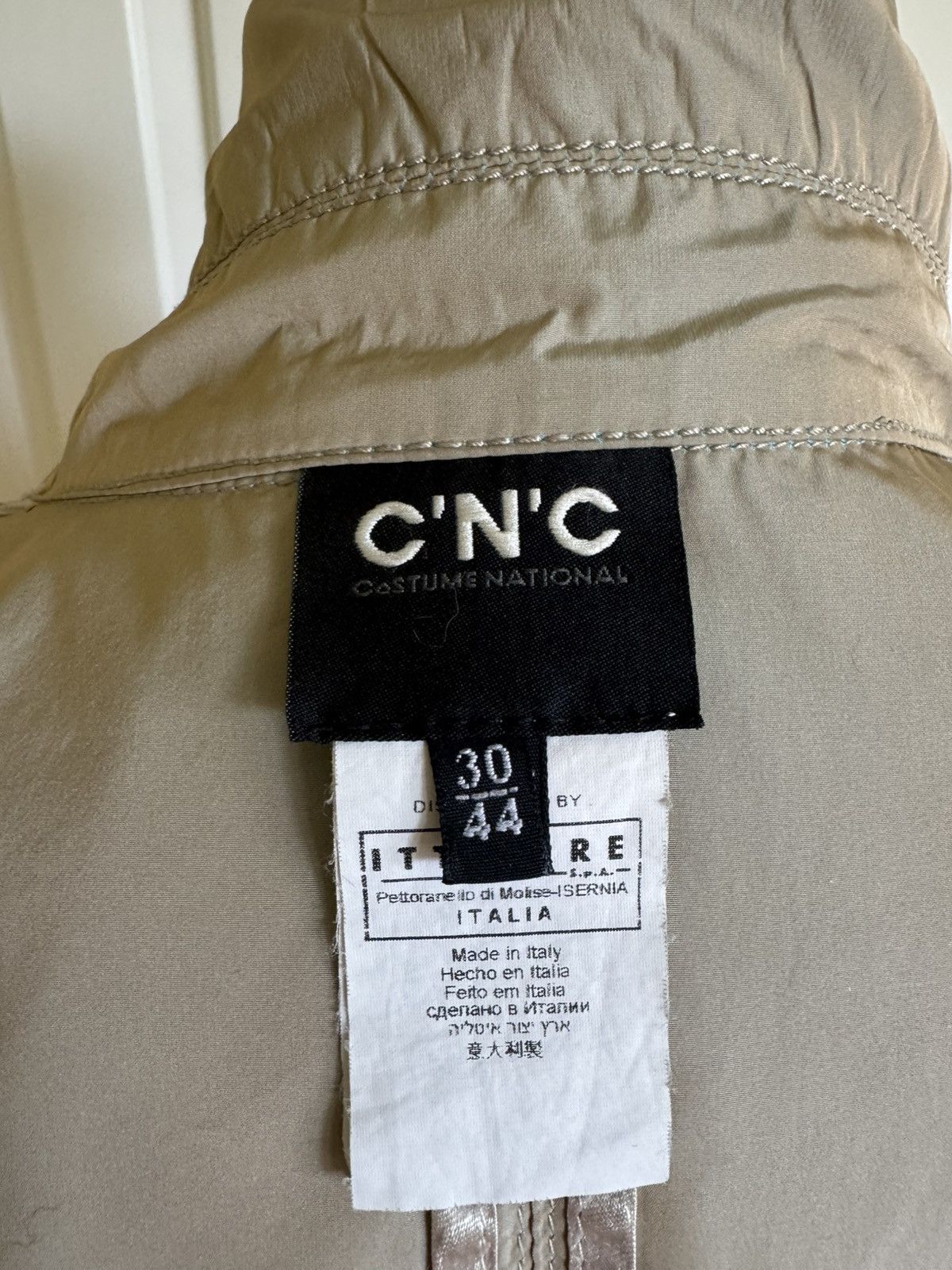 Costume National CNC COSTUME NATIONAL Women Beige Trench Jacket 8-10 EUC Size M / US 6-8 / IT 42-44 - 7 Thumbnail