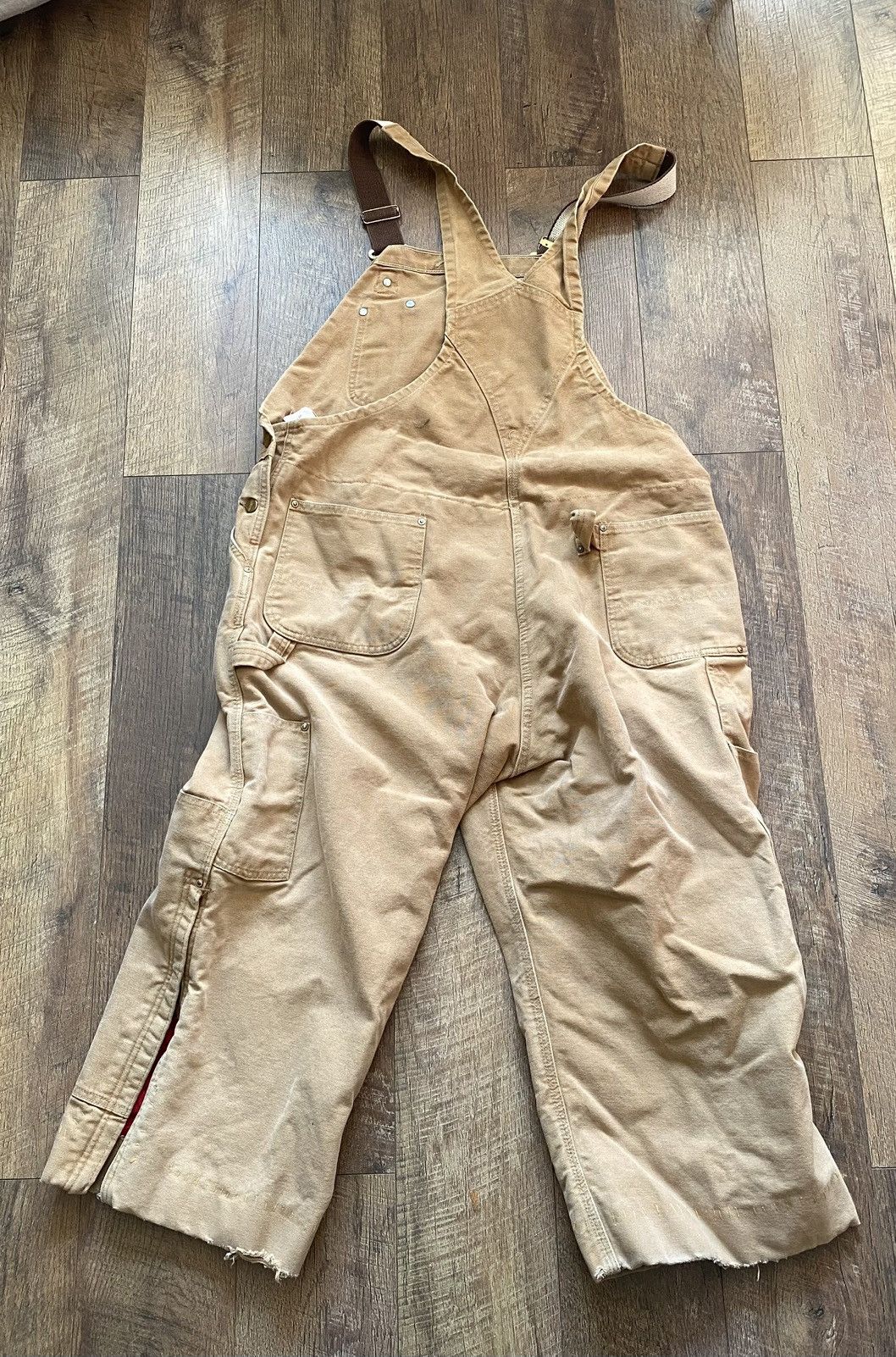 Carhartt Carhartt Tan Overalls with Adjustable Straps,44 by 30 Size US 30 / EU 46 - 5 Thumbnail