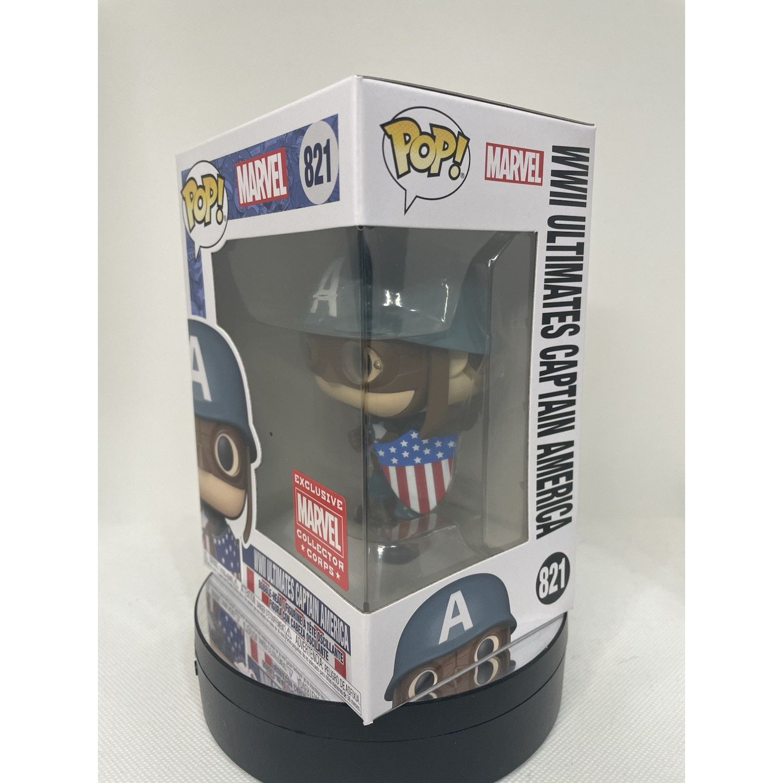 Marvel Comics Funko Pop! WWII Ultimate Captain America #821 Collector Corp Size ONE SIZE - 2 Thumbnail