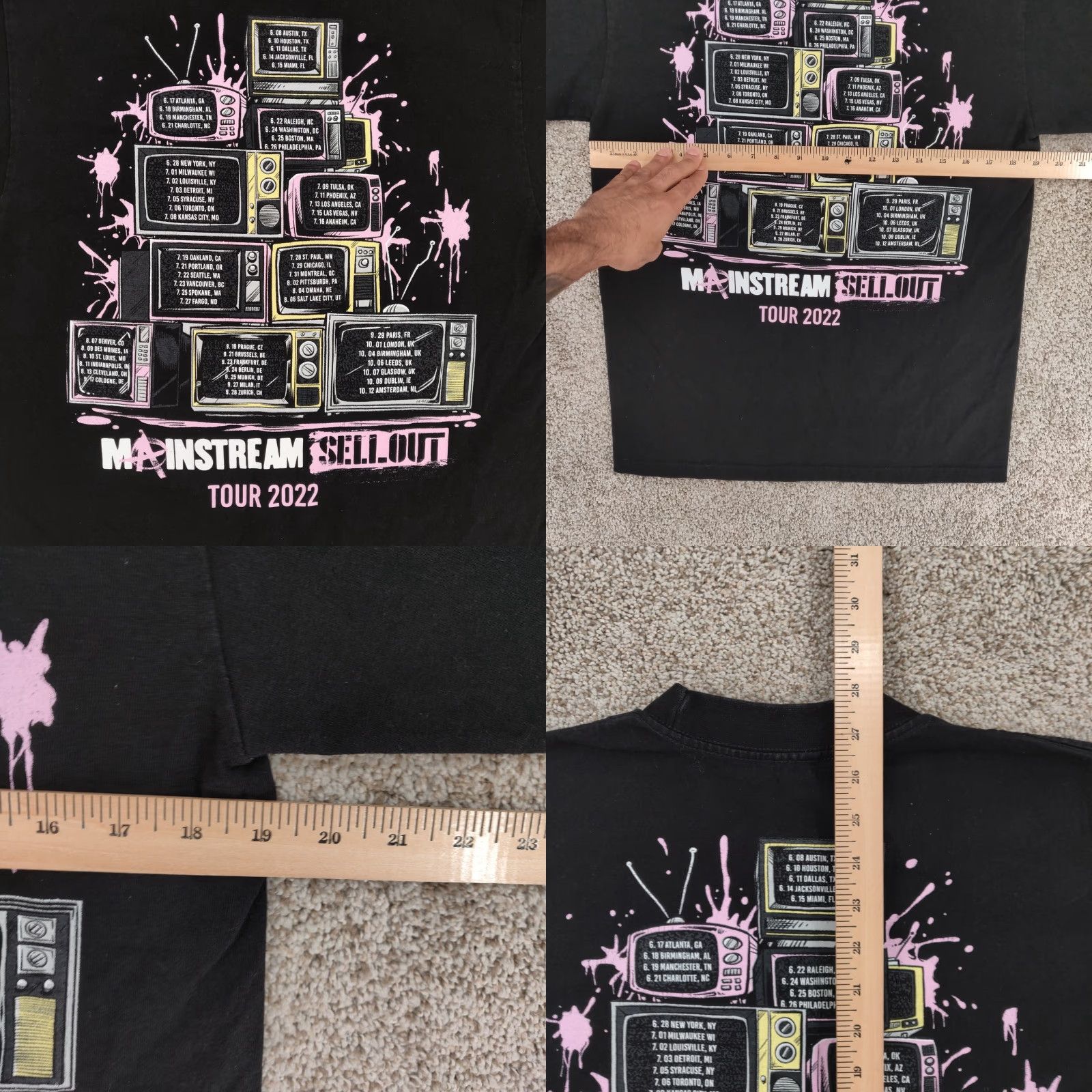 Vintage Machine Gun Kelly T-Shirt Adult Mens M Black Mainstream Sellout Tour MGK 2022 Size US M / EU 48-50 / 2 - 8 Thumbnail