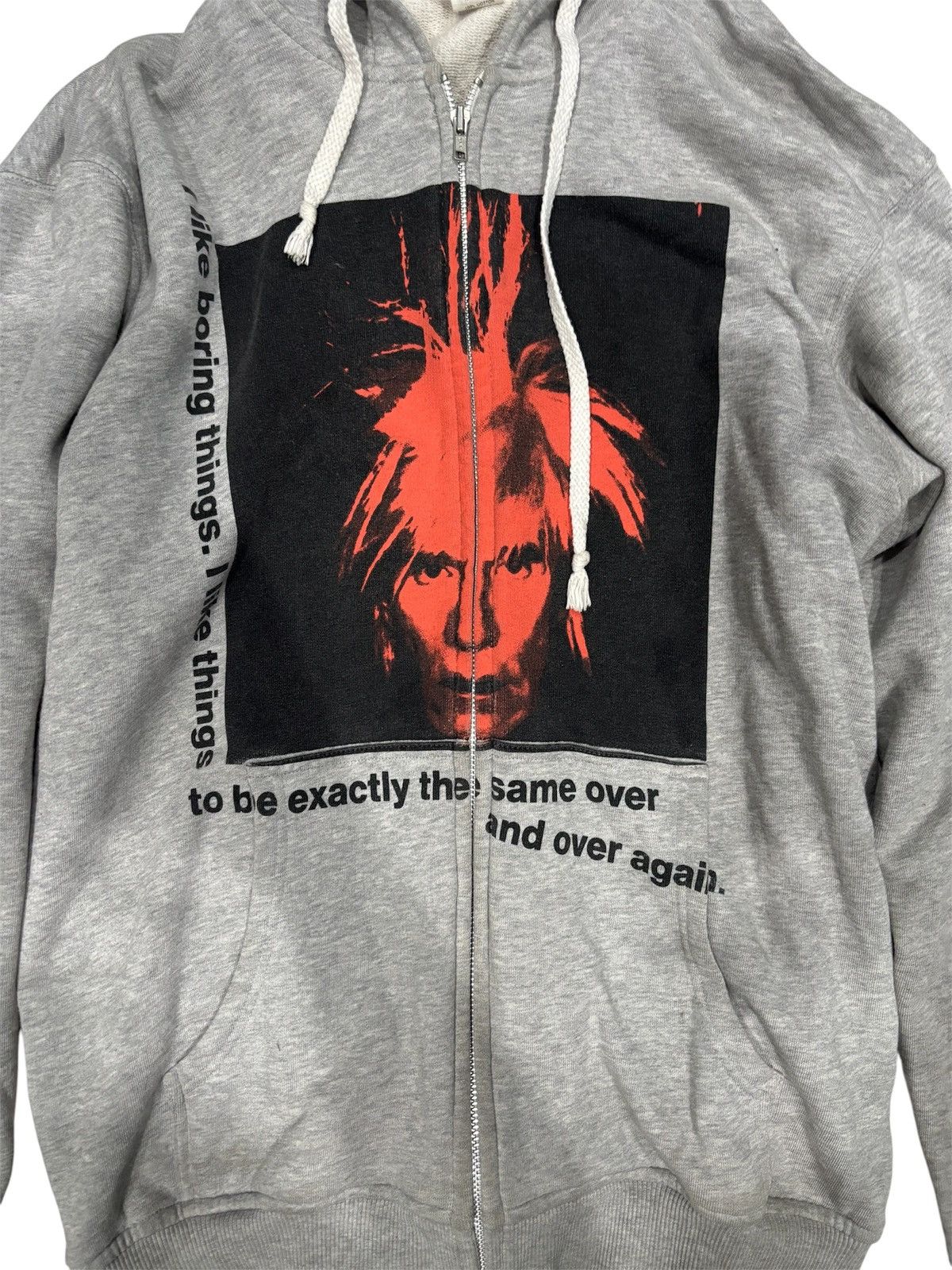 Comme des Garcons SHIRT COMME des GARÇONS SHIRT × Andy Warhol Portrait Zip Hoodie Size US L / EU 52-54 / 3 - 3 Thumbnail