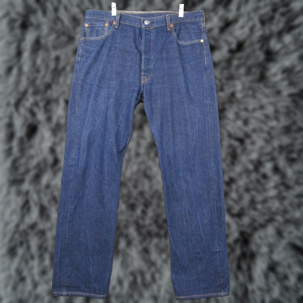 Levi's VINTAGE Levi's 501 XX Jeans Jeans 36x31 Men's Button Fly Blue Dark Wash Distressed Classic 5-Pocket Levi's 501 Series Mens Blue Dark Wash Jeans 36x31 Size US 36 / EU 52 - 1 Thumbnail