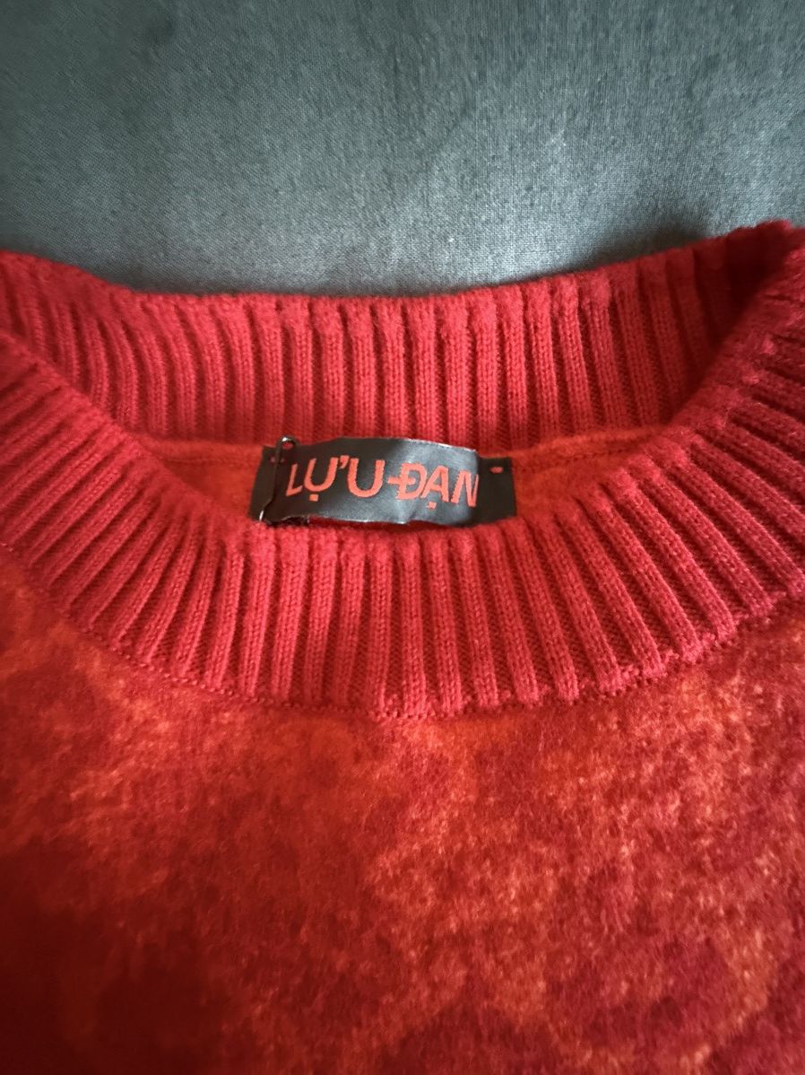 LUU DAN LU'U DAN Orange & Red Shrunk Sweater Size US S / EU 44-46 / 1 - 2 Thumbnail