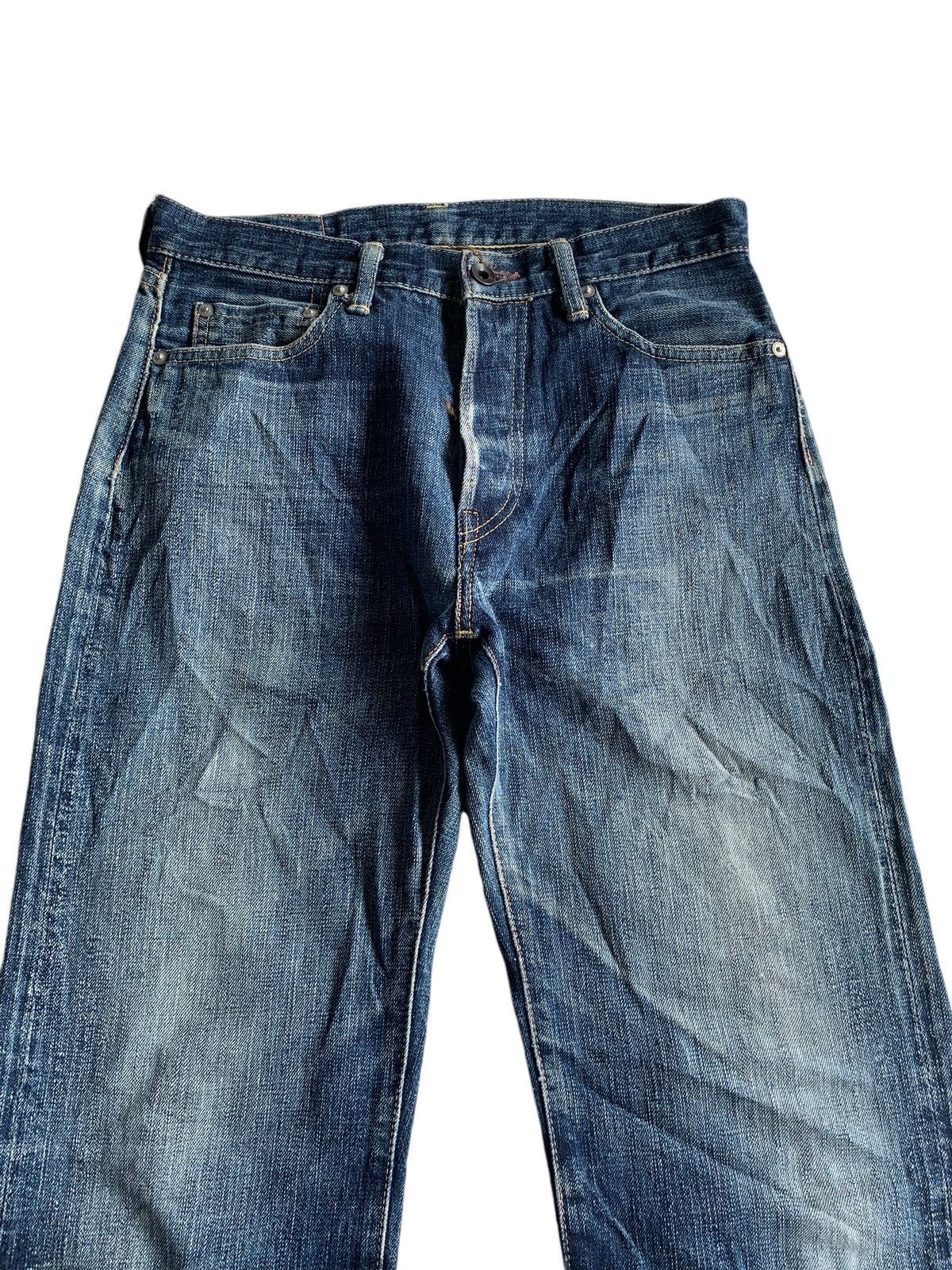 Japanese Brand × Kapital × Vintage BORNFREE 30TH ANNIVERSARY JAPANESE SELVEDGE DISTRESSES DENIM Size US 29 - 7 Thumbnail