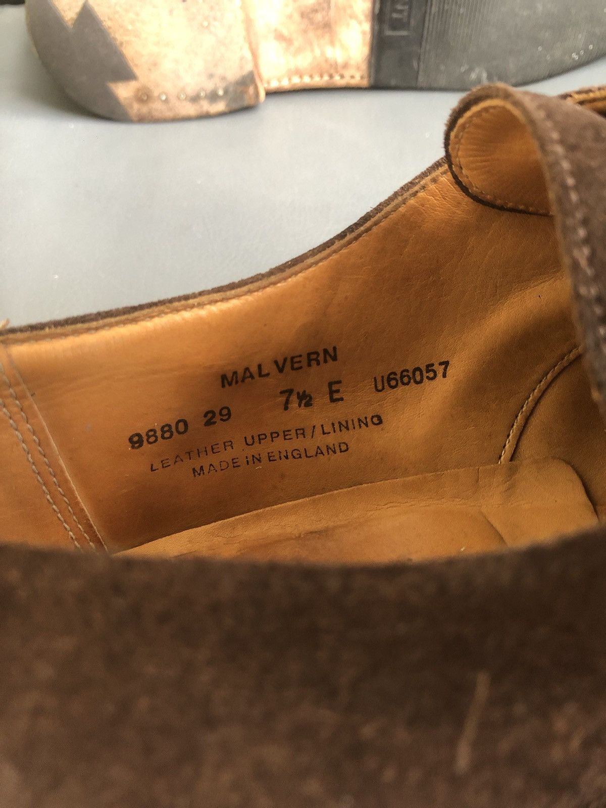 Crockett & Jones Crockett & Jones Malvern Brown Suede Men’s Shoes Sz UK 7.5 E Size US 7.5 / EU 40-41 - 9 Thumbnail