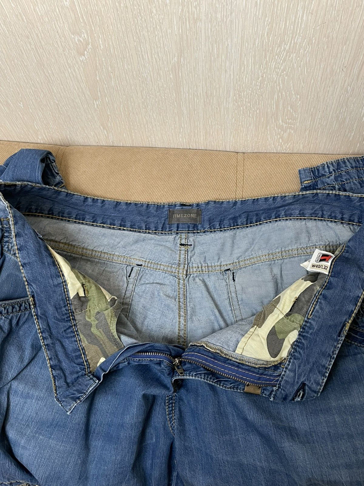 Denime × Vintage Vintage Y2K Timezone Cargo Pants Size US 32 / EU 48 - 12 Thumbnail