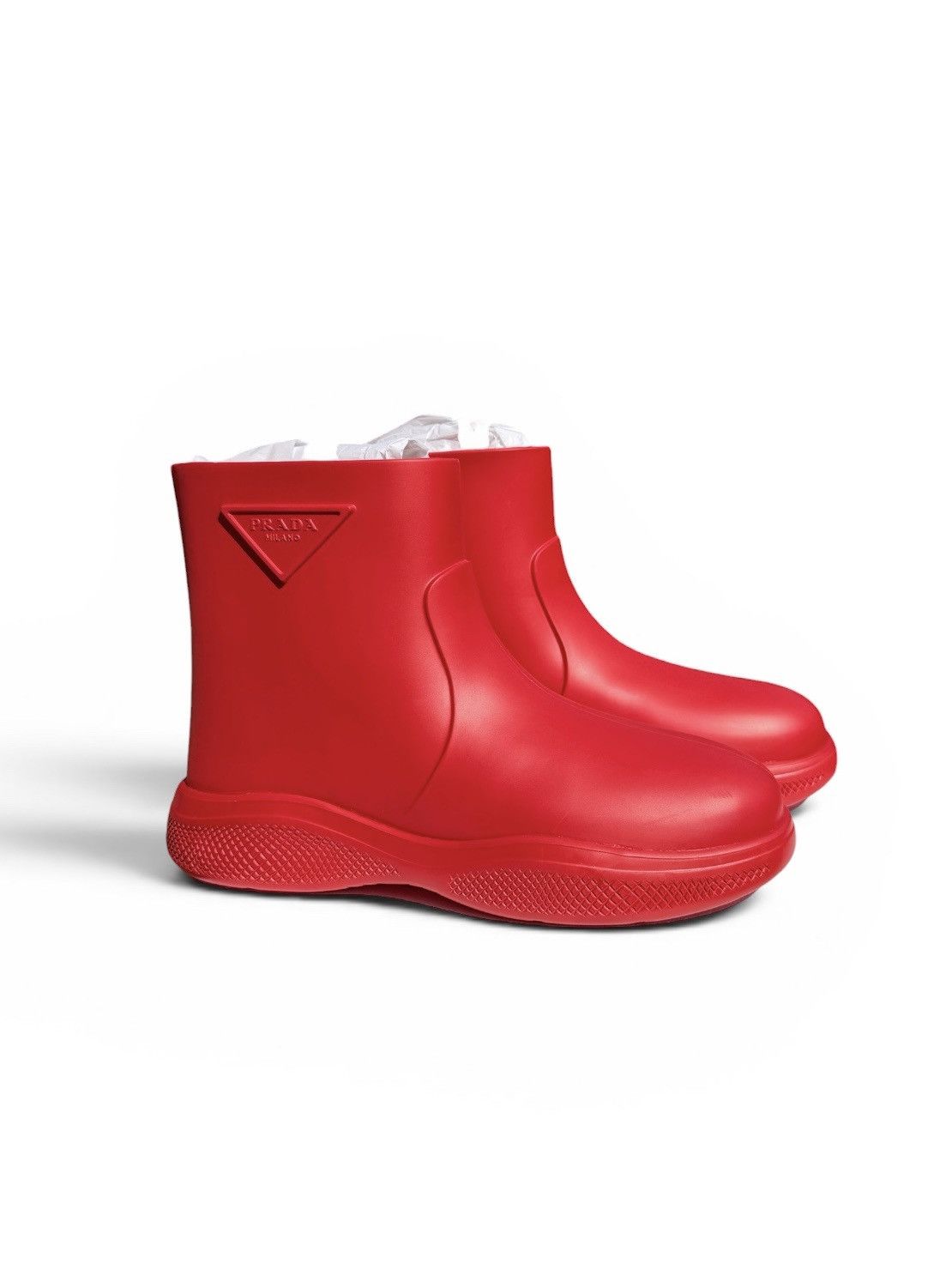 Prada Prada Pull-On Rain Booties Size US 9 / EU 42 - 1 Thumbnail
