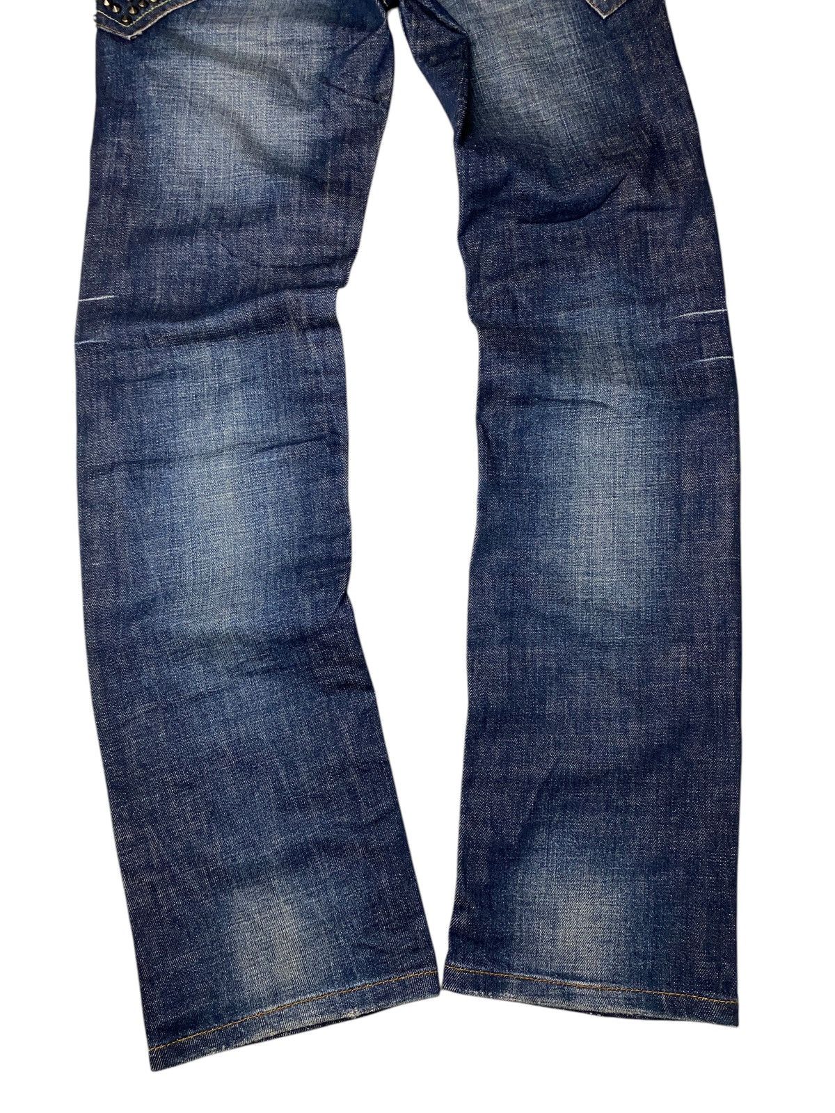 If Six Was Nine 2000's Red Pepper Seawash Studded Flare Jeans Size US 27 - 12 Thumbnail