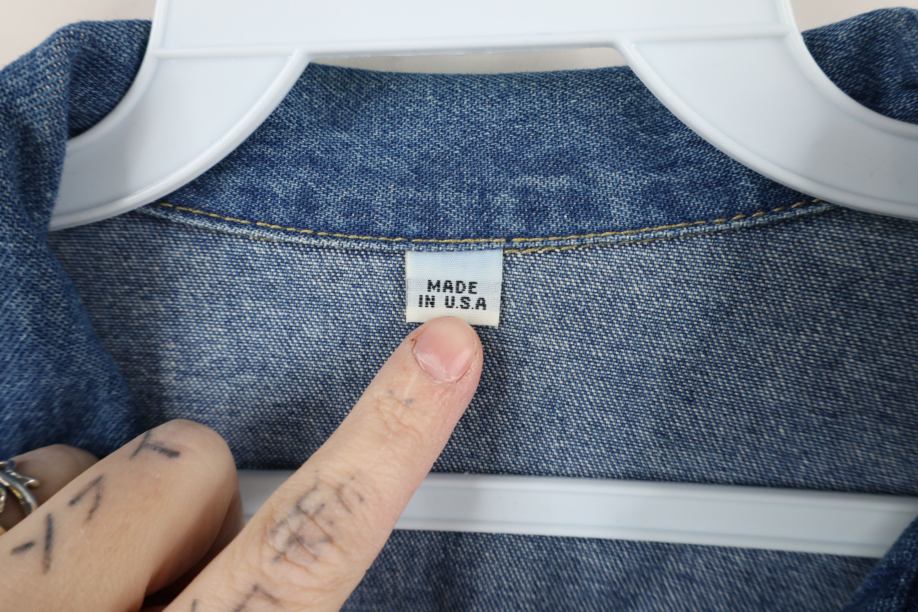 Vintage Vintage 70s Cherokee Denim Jean Bomber Jacket Blue USA Size XL / US 12-14 / IT 48-50 - 6 Thumbnail