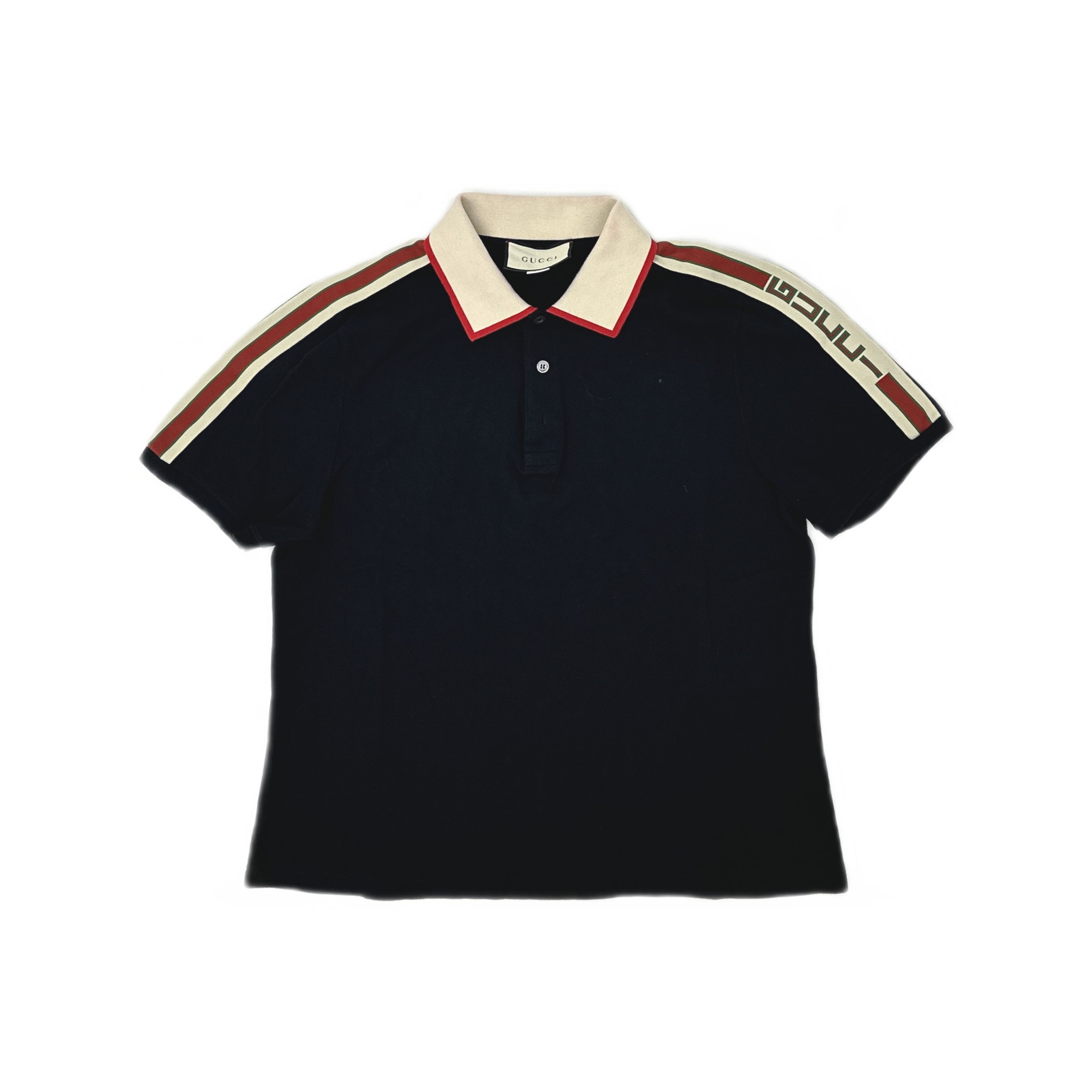Gucci Gucci Logo Stripe Polo Shirt Size XXL Size US XXL / EU 58 / 5 - 1 Thumbnail
