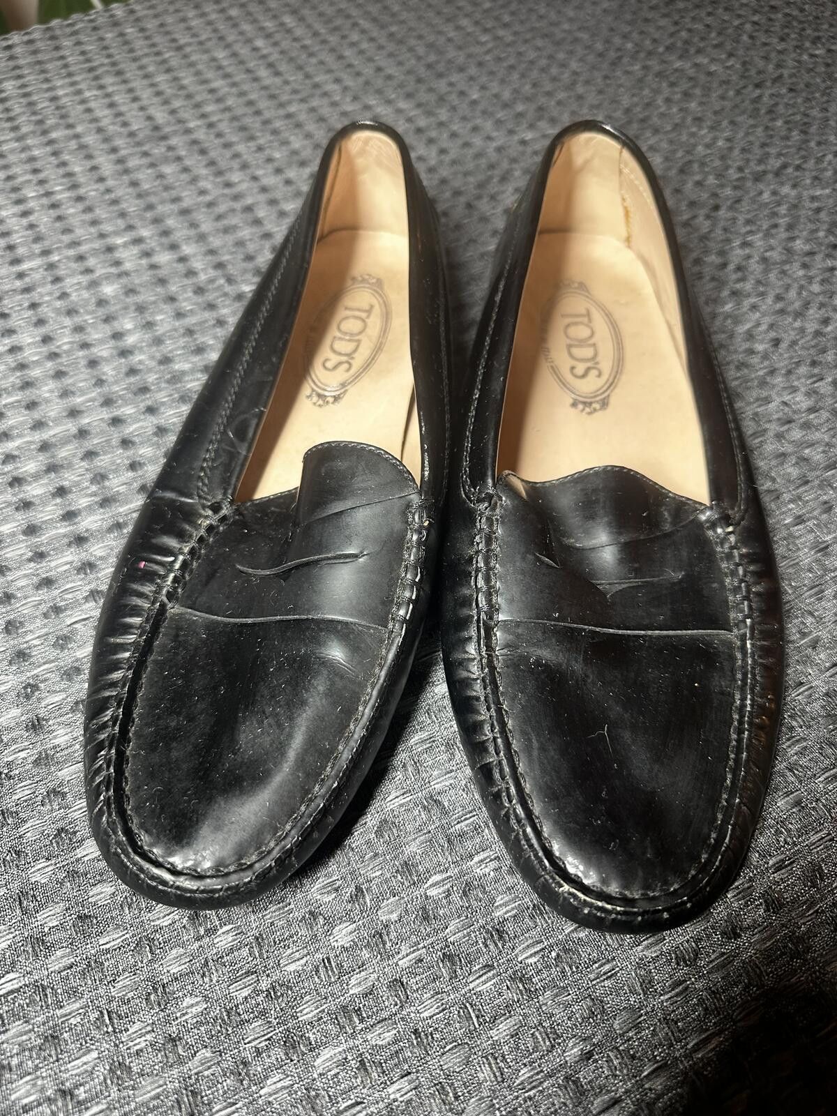 Tod's Tod's Black Leather Penny Loafers Size US 8 / EU 41 - 1 Thumbnail