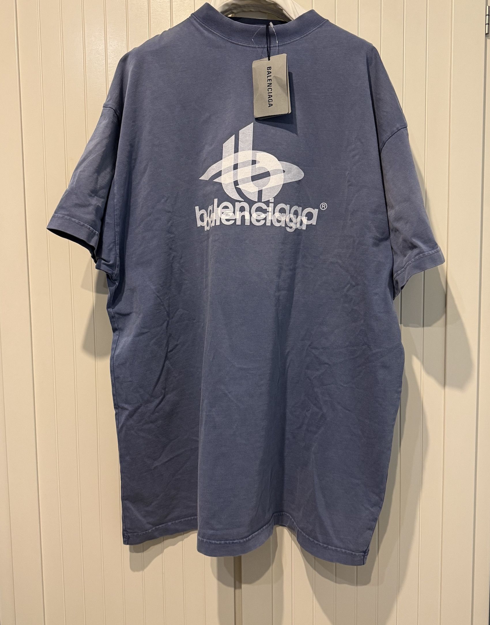Balenciaga FINAL DROP / FW'23 Double logo T-shirt Size US L / EU 52-54 / 3 - 1 Thumbnail