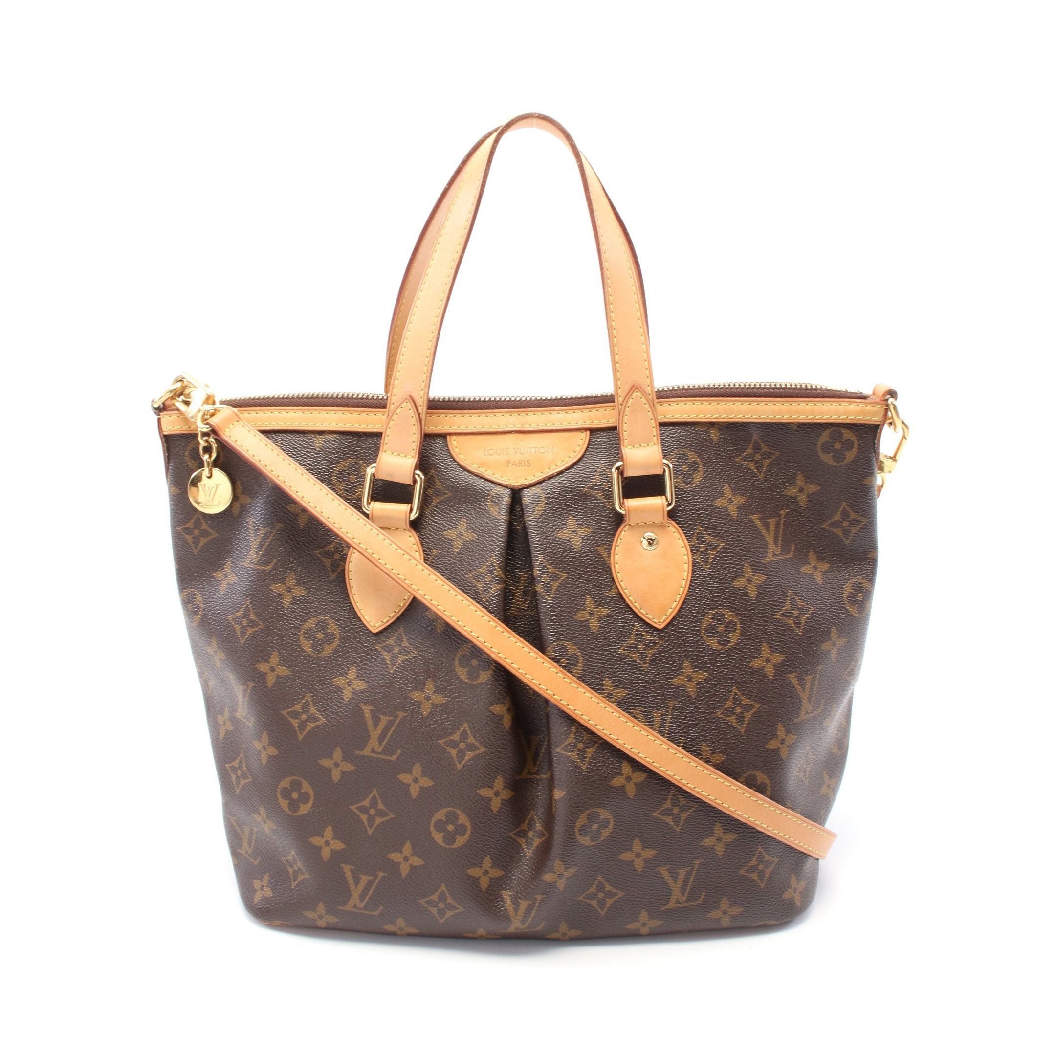 Louis Vuitton Louis Vuitton Palermo Pm Monogram Handbag Leather Brown Size ONE SIZE - 1 Thumbnail
