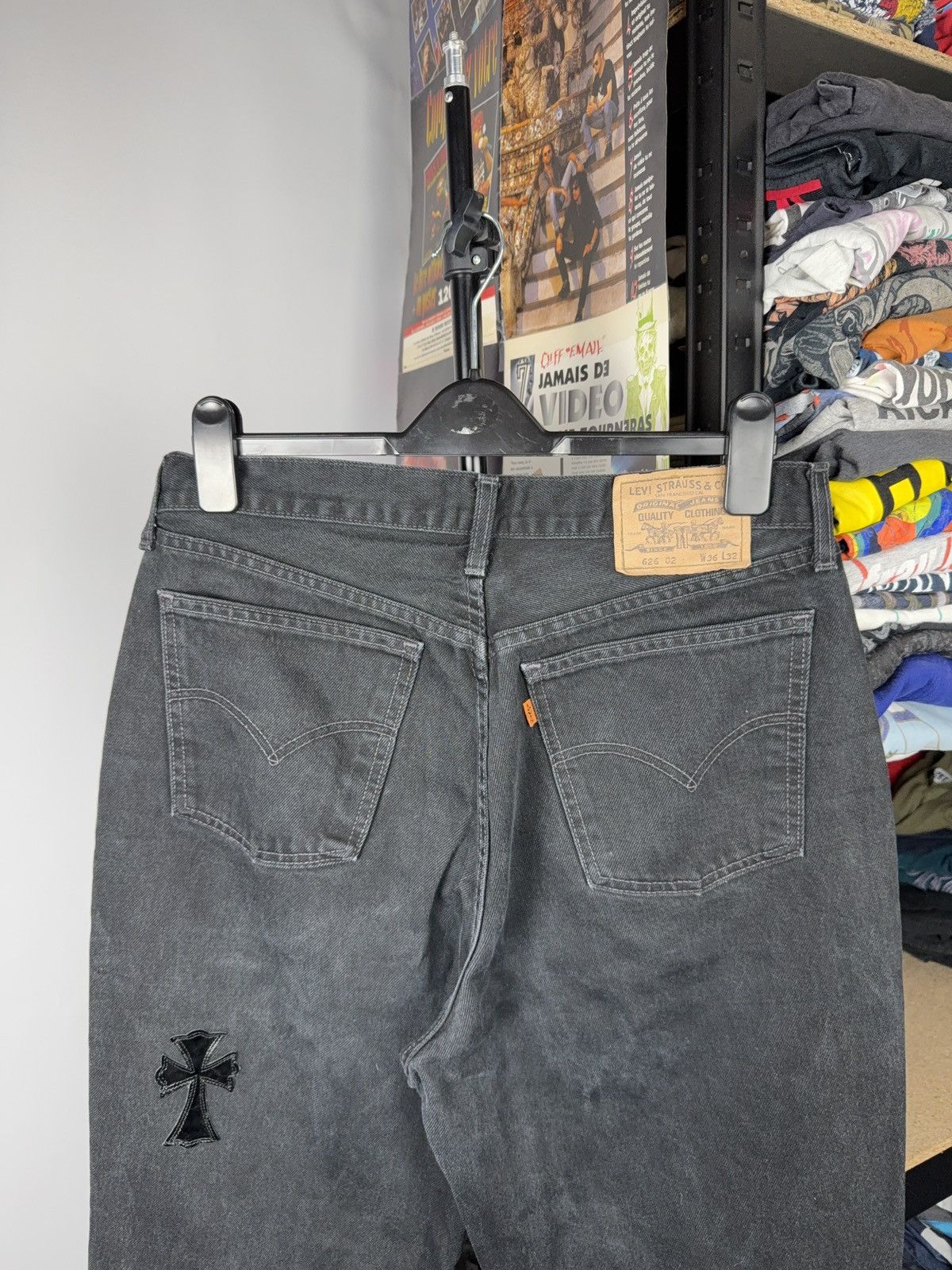 Vintage Vintage 90s Custom Chrome Hearts Style Cross Denim Jeans Size US 33 - 14 Thumbnail