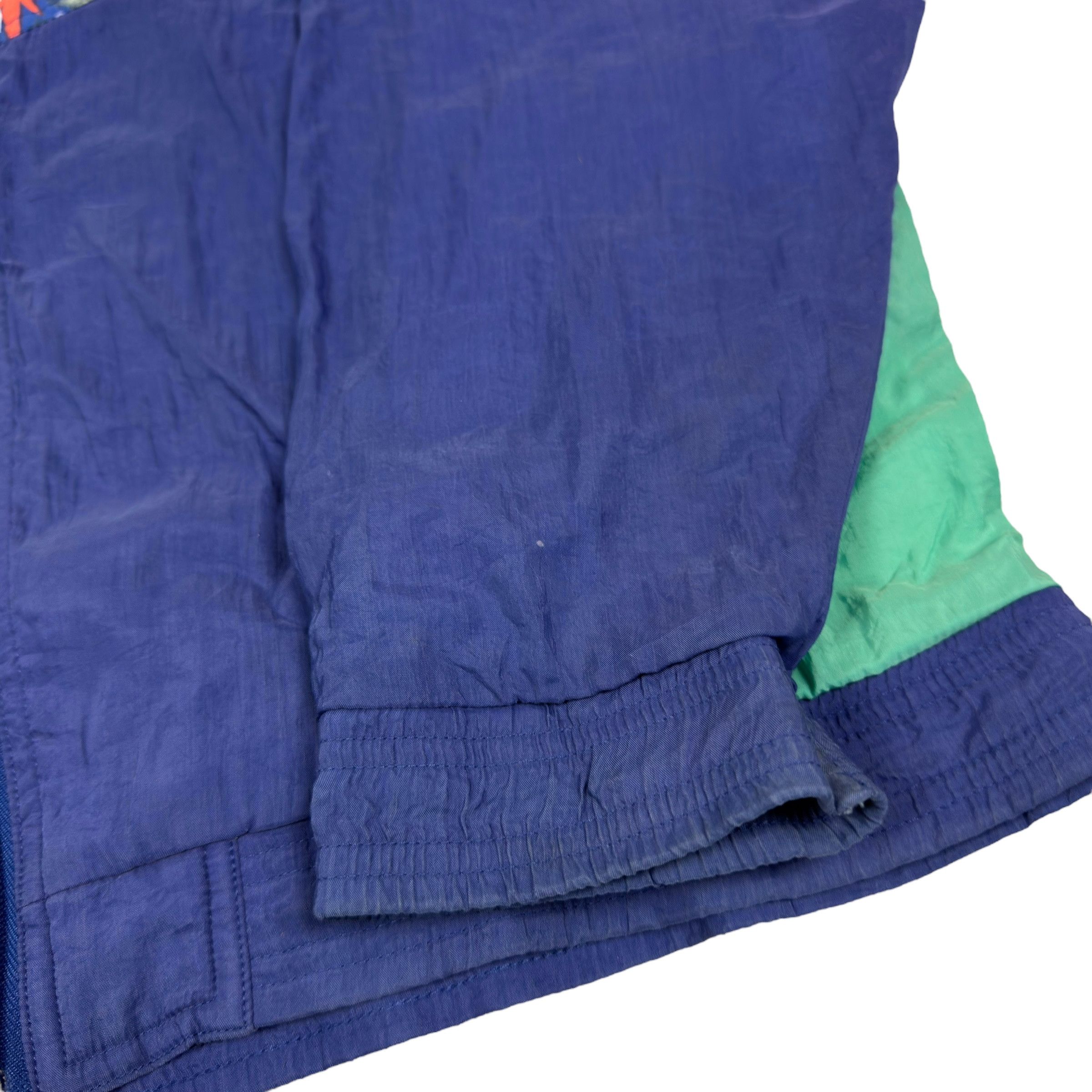 Adidas × Vintage Adidas Men's Blue Spellout Full Zip Windbreaker Jacket S Size US S / EU 44-46 / 1 - 9 Thumbnail