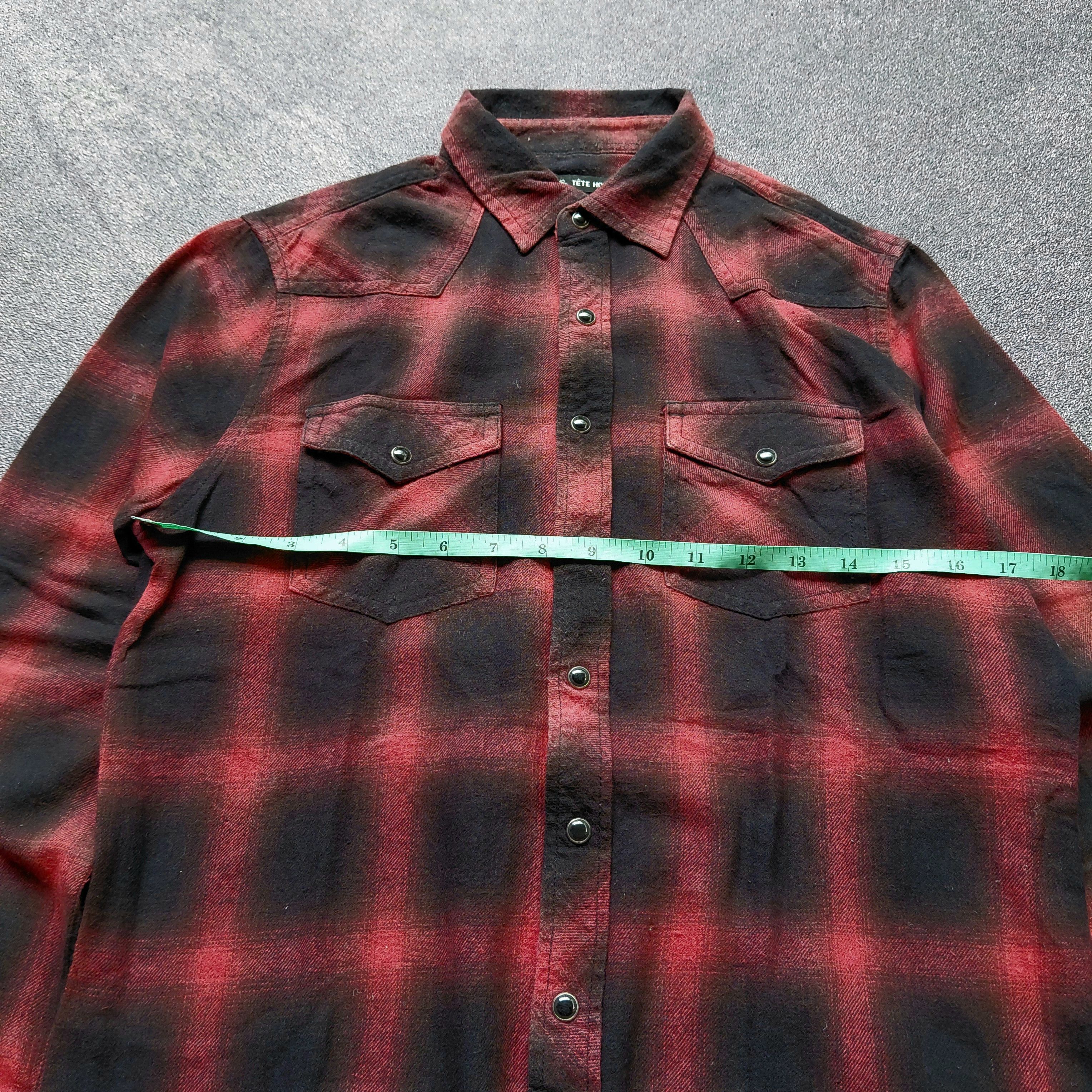 Tete Homme Black On Tete Homme Flanel Shirt Size US M / EU 48-50 / 2 - 7 Thumbnail
