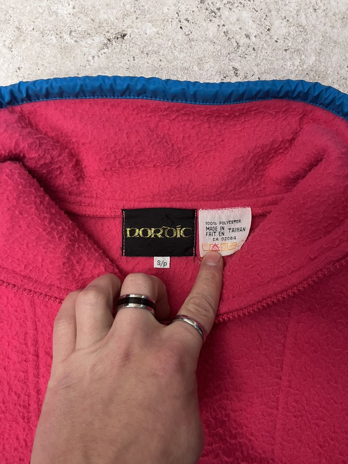 Vintage Vintage pink quarter zip fleece jacket Size US S / EU 44-46 / 1 - 3 Thumbnail