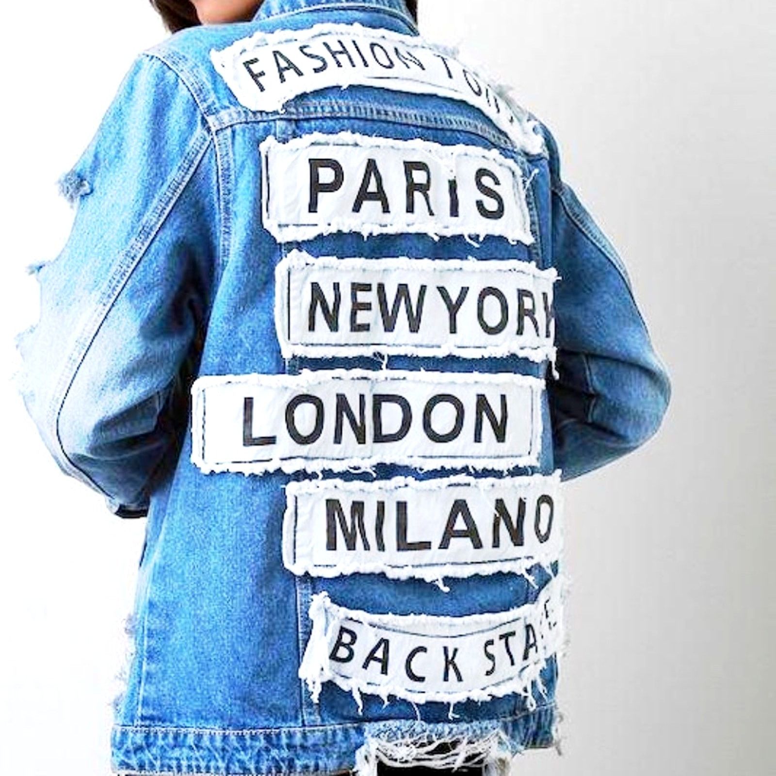 Other Fashion Tour Long Sleeve Denim Jacket Light Blue XL (14-16) Size XL / US 12-14 / IT 48-50 - 6 Thumbnail