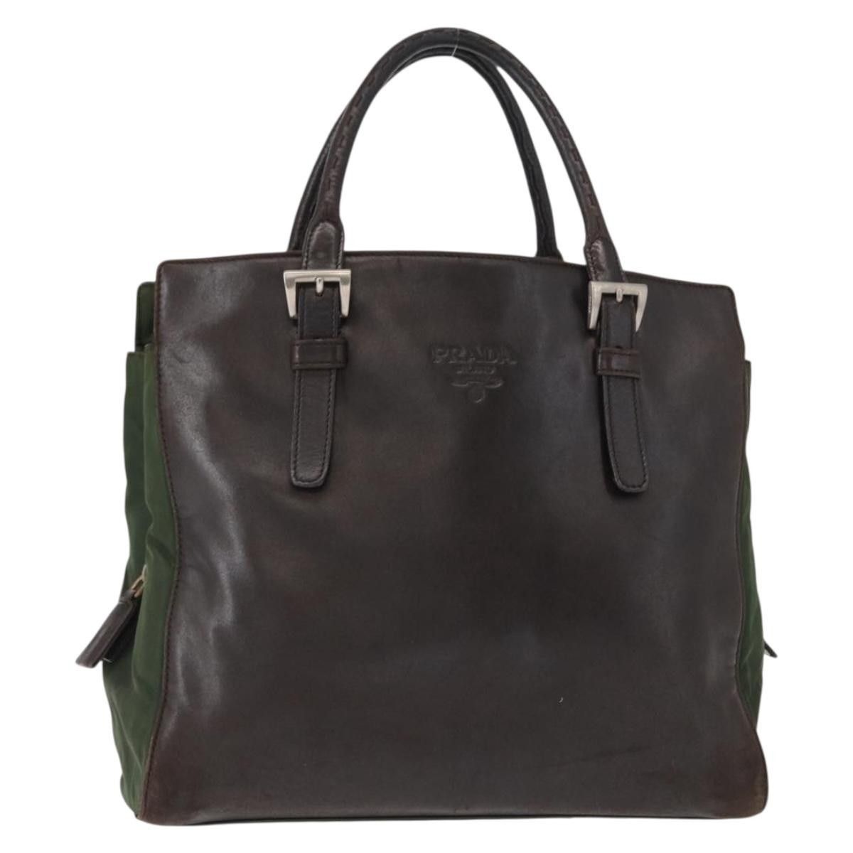 Prada Prada Vintage Tote Tessuto with Leather Size ONE SIZE - 1 Thumbnail