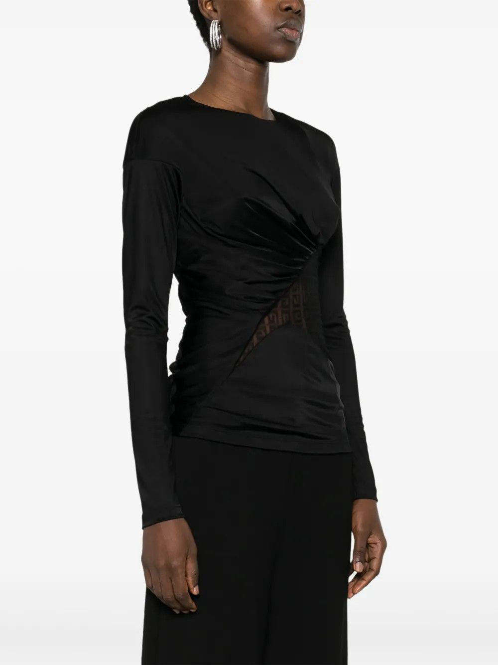 Givenchy o1y0925 Long Sleeves T-Shirt in Black Size M / US 6-8 / IT 42-44 - 3 Thumbnail