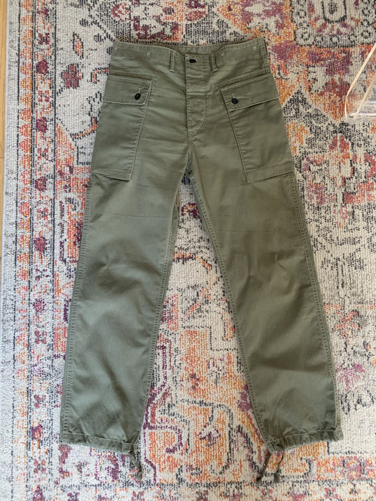 Ralph Lauren Vintage Polo Ralph Lauren Olive Green HBT P-44 Monkey Pants Size US 31 - 1 Thumbnail