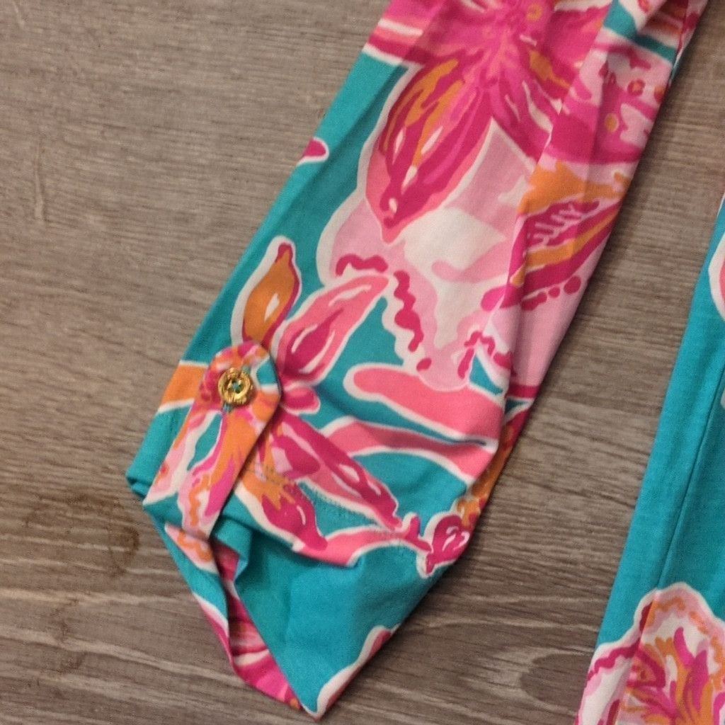 Lilly Pulitzer Lilly Pulitzer Linden Sea Blue Via Sunny Floral Dress SZ. XS Size XS / US 0-2 / IT 36-38 - 4 Thumbnail