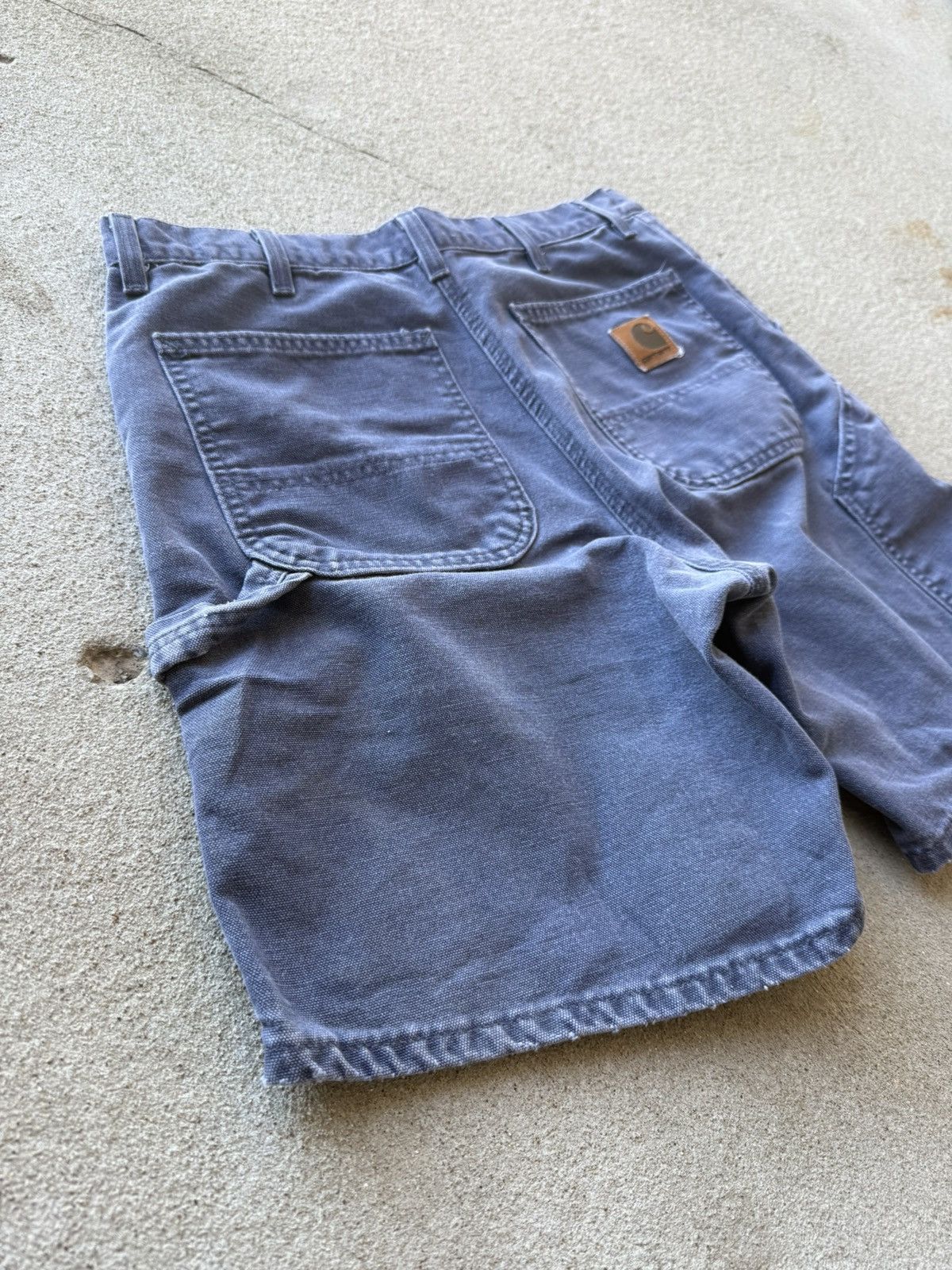 Carhartt Vintage 90s B25 PTL Navy Carhartt Carpenter Shorts Size US 33 - 2 Thumbnail
