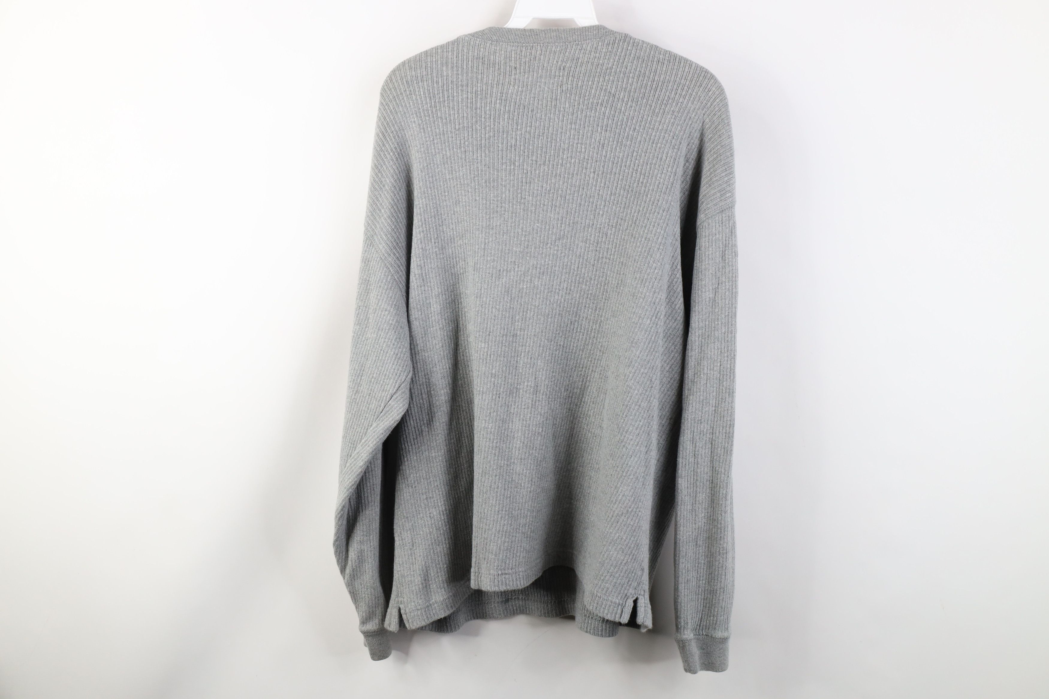 Vintage Vintage 90s Y2K Streetwear Knit Long Sleeve Henley T-Shirt Size US L / EU 52-54 / 3 - 9 Thumbnail