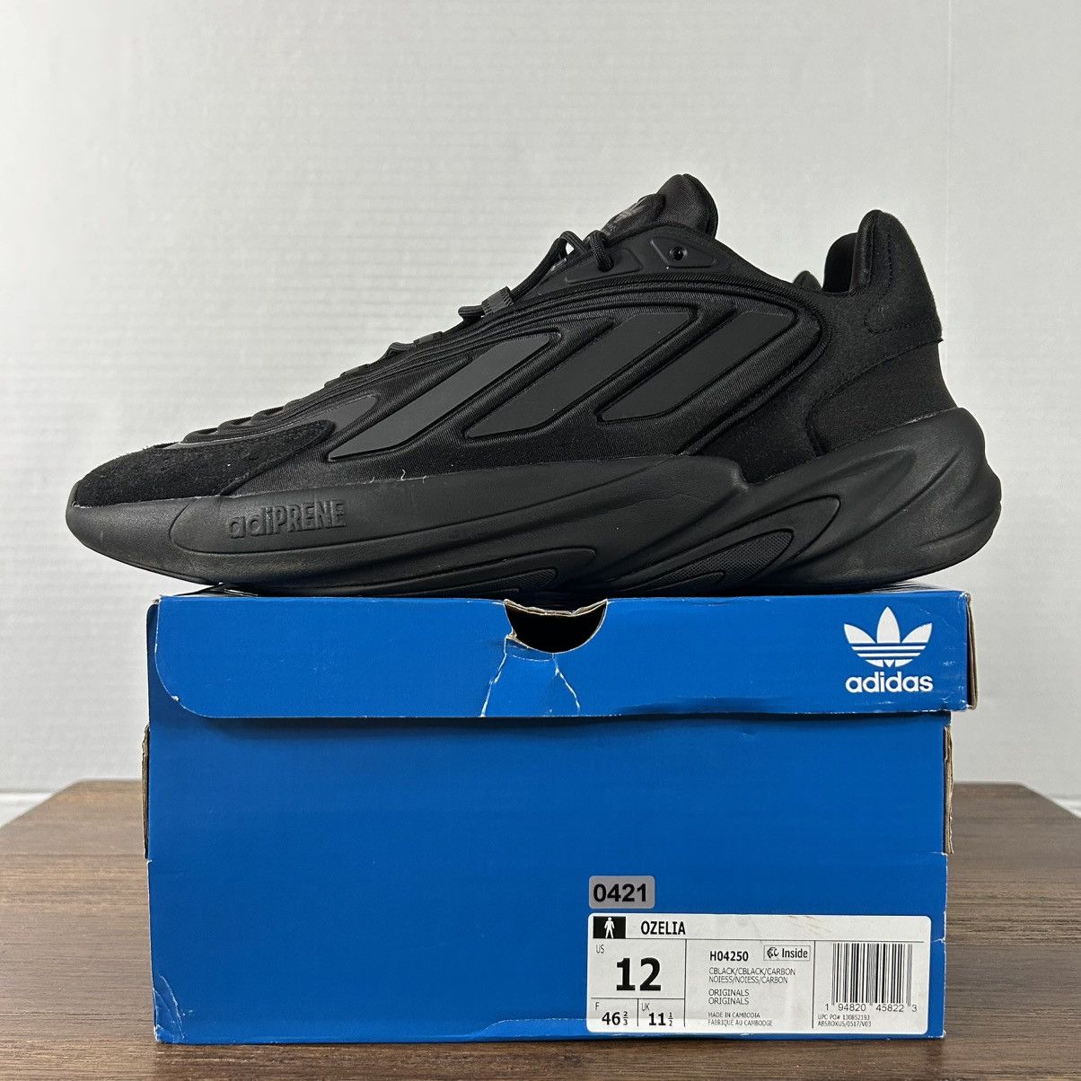 Adidas Adidas Ozelia Triple Black Sneakers Size M12/W13 Size US 12 / EU 45 - 2 Thumbnail