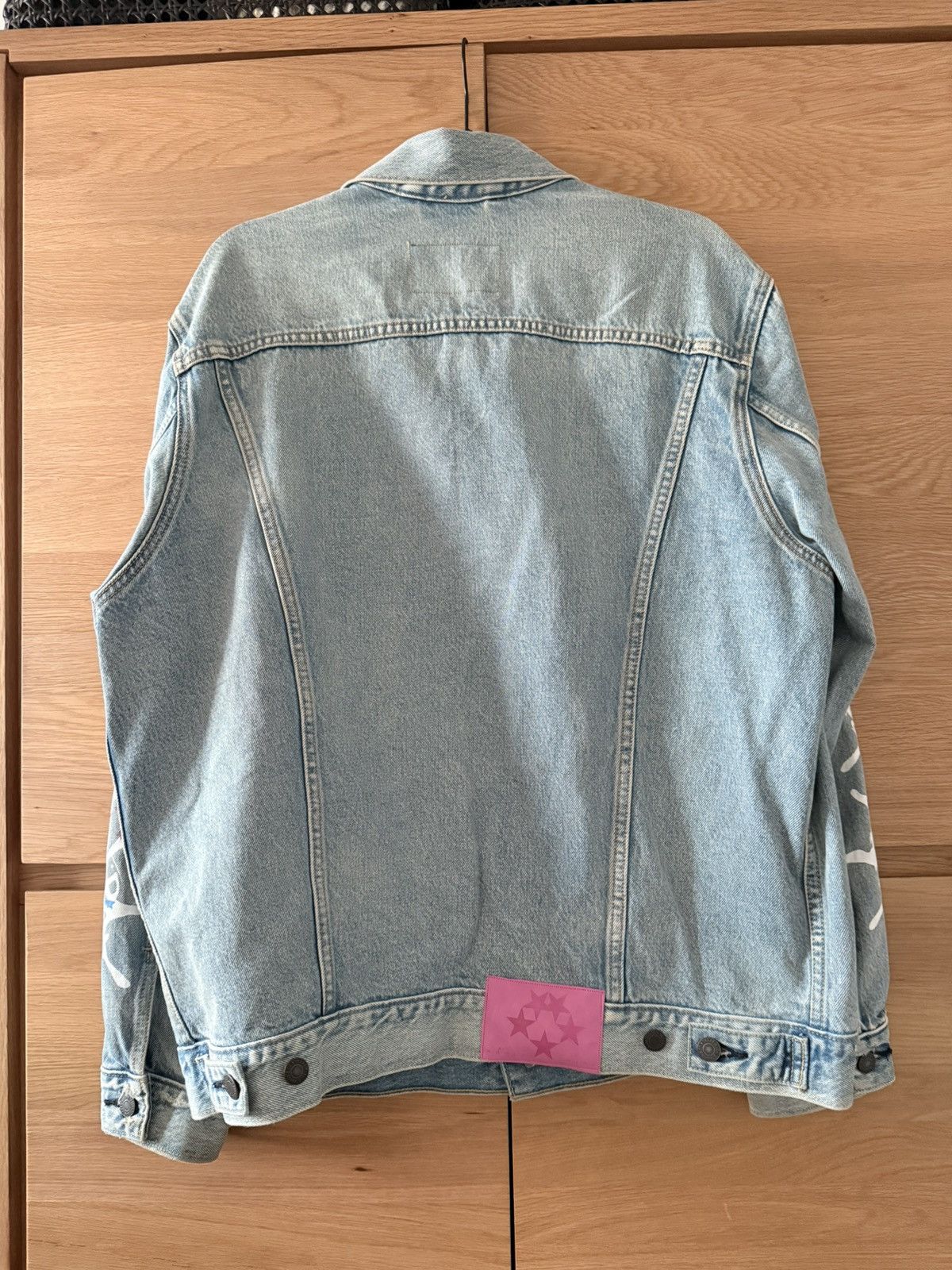 Sp5der SP5DER WEB PRINT VINTAGE DENIM JACKET Size US L / EU 52-54 / 3 - 2 Thumbnail