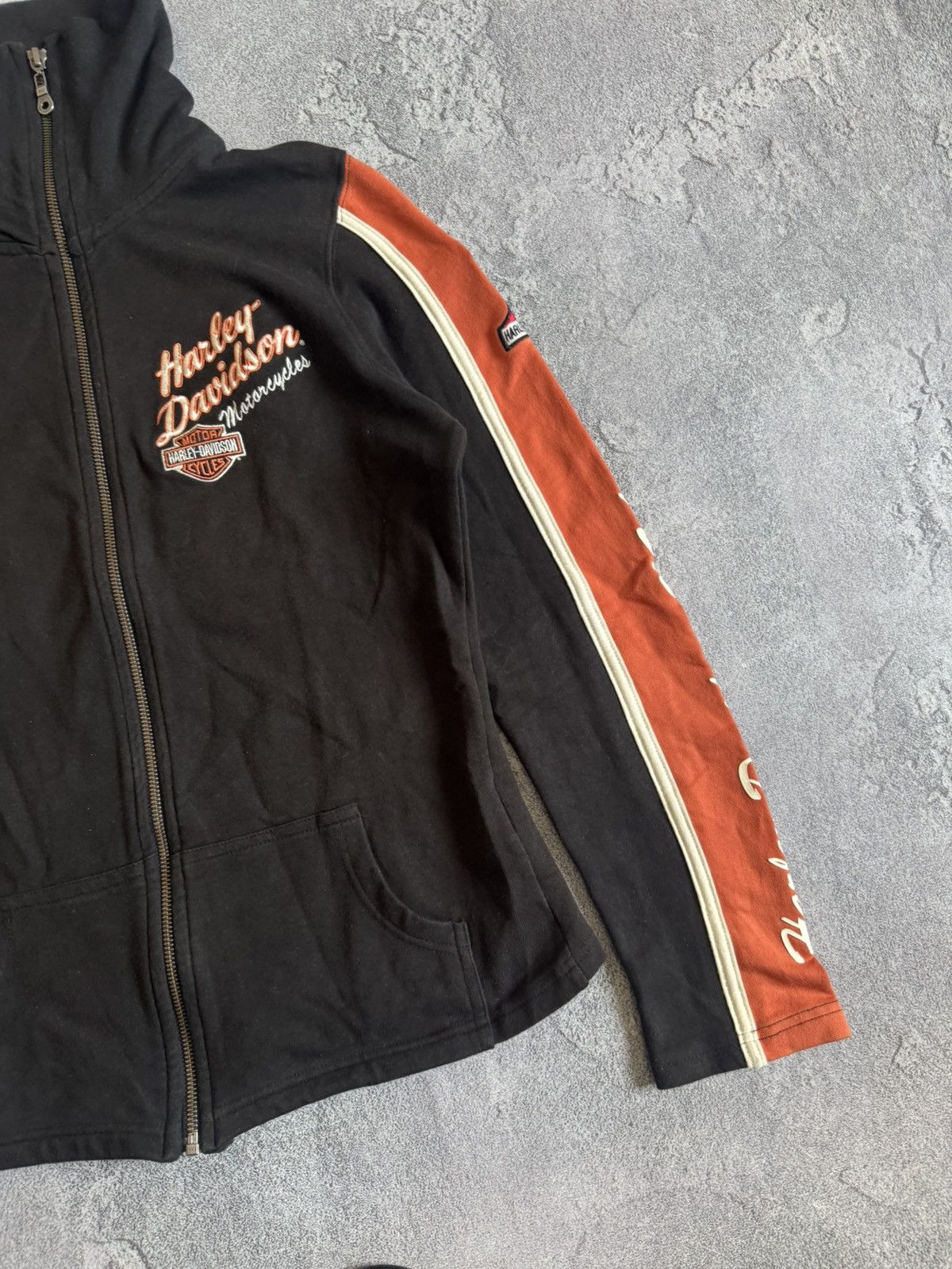 Harley Davidson Harley Davidson S zip turtleneck pullover sweater knit faded Size S / US 4 / IT 40 - 19 Thumbnail