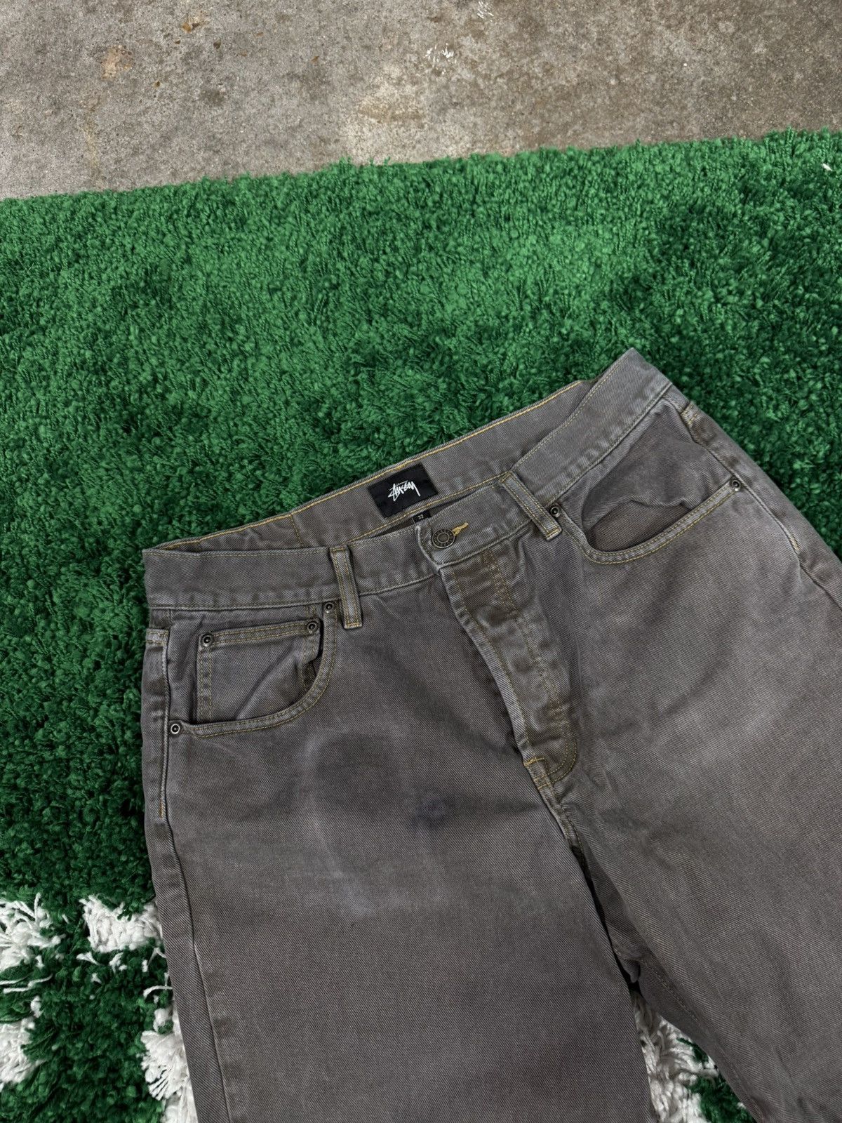 Stussy Stussy Big Ol Denim Jeans Grey Vintage Y2k 00s Baggy Size US 32 / EU 48 - 3 Thumbnail