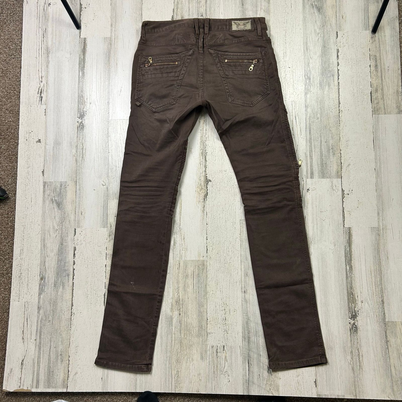Robins Jeans ROBIN'S JEAN Men's Brown Straight Leg 'The Show' Cargo Pants Size US 29 - 8 Thumbnail